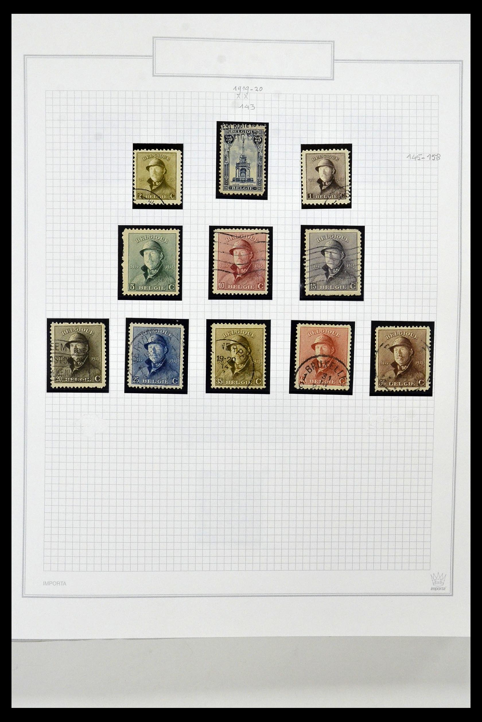 34001 016 - Stamp collection 34001 Belgium 1849-1998.
