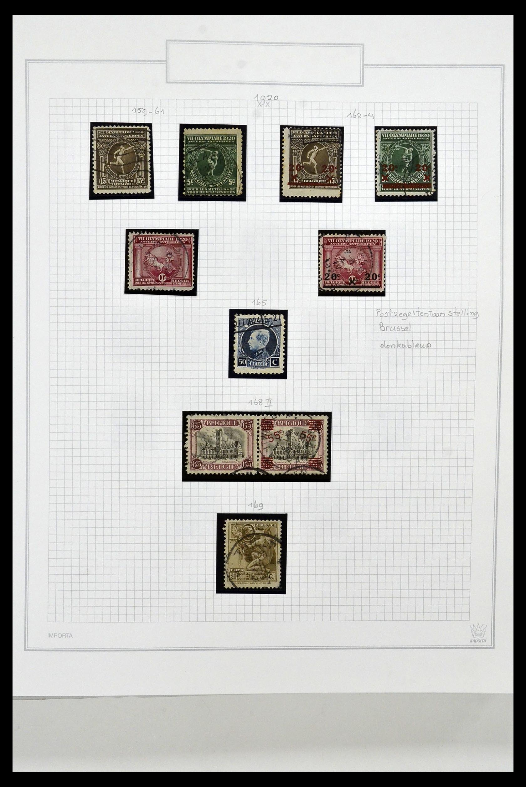 34001 017 - Stamp collection 34001 Belgium 1849-1998.
