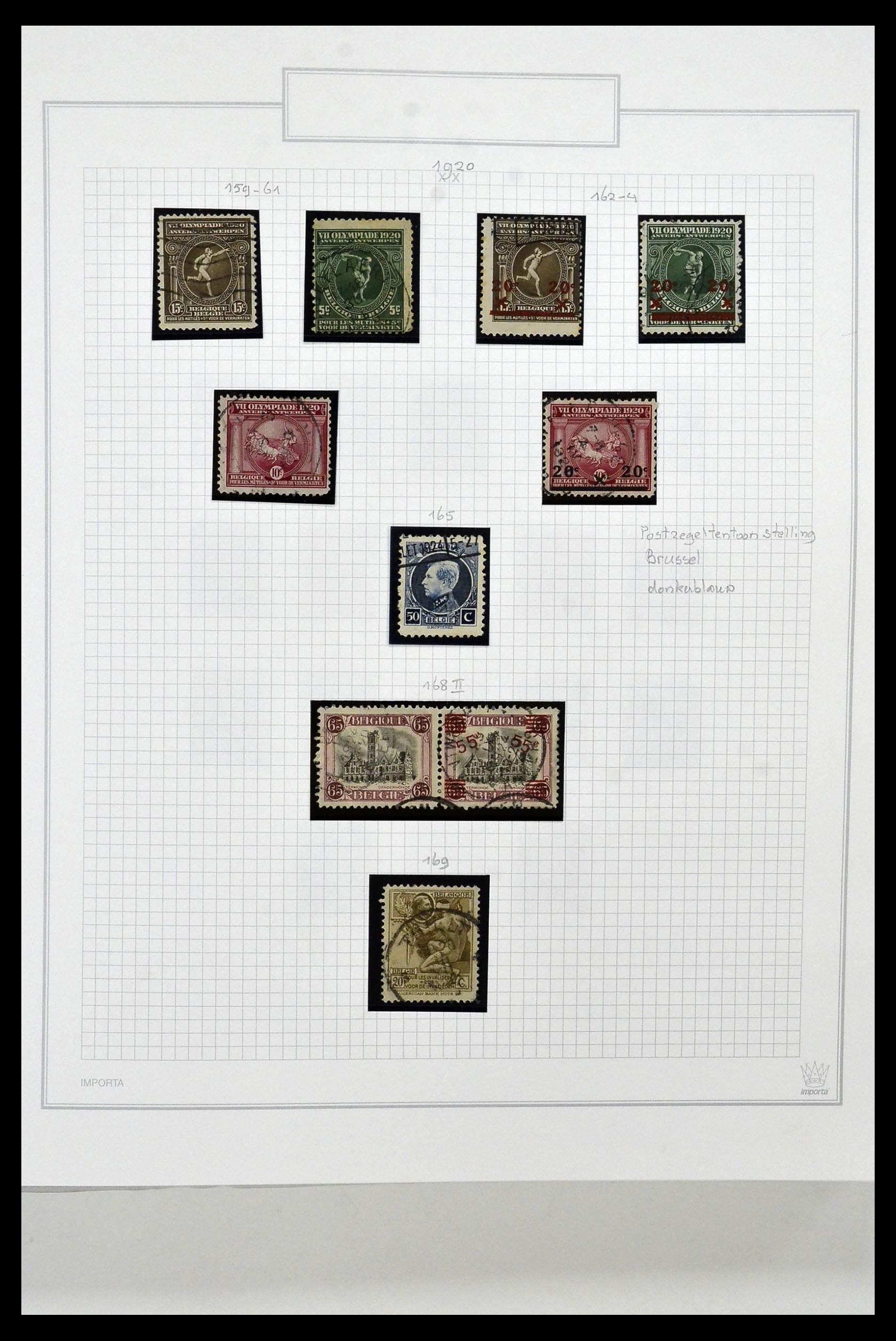 34001 018 - Stamp collection 34001 Belgium 1849-1998.