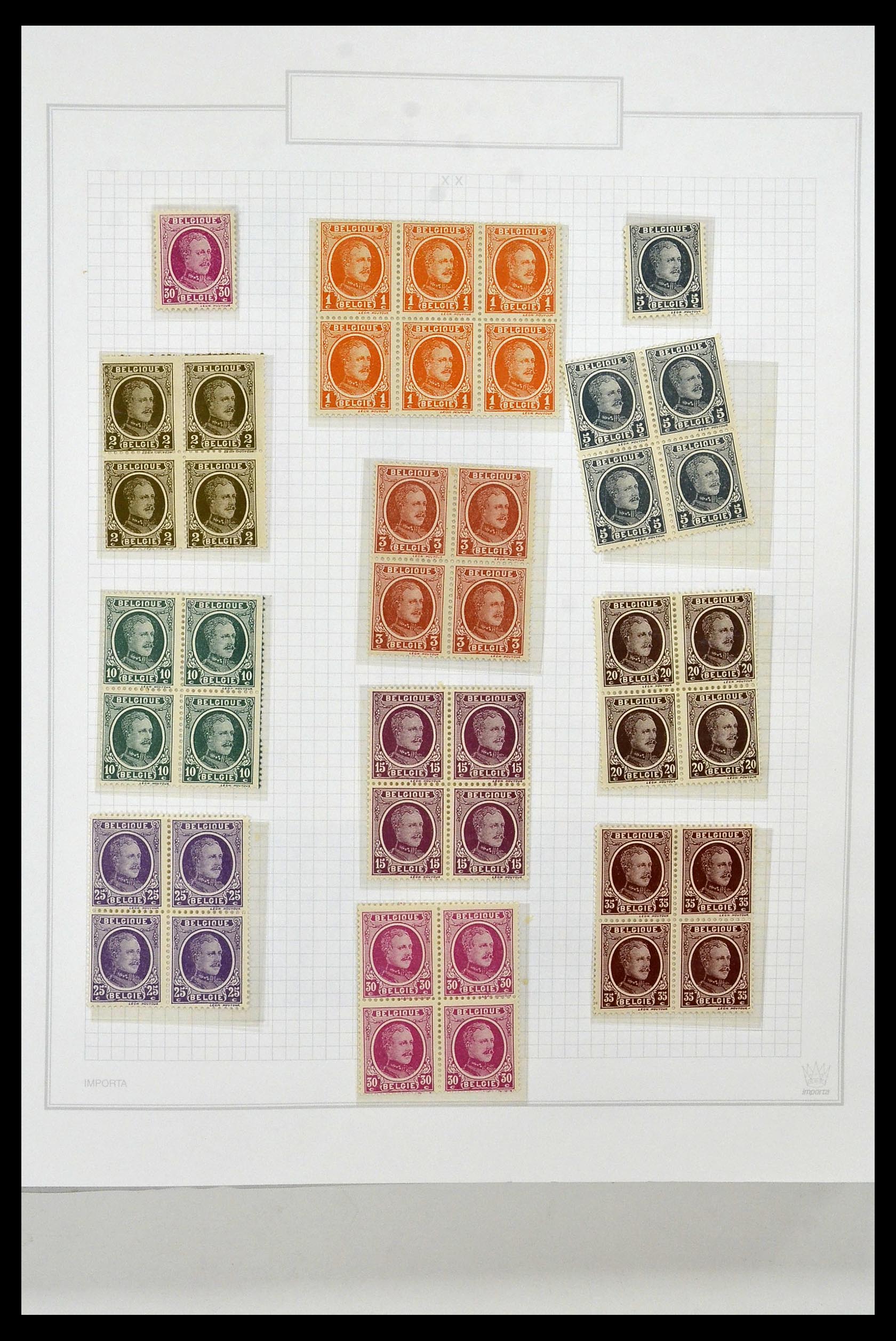34001 021 - Stamp collection 34001 Belgium 1849-1998.