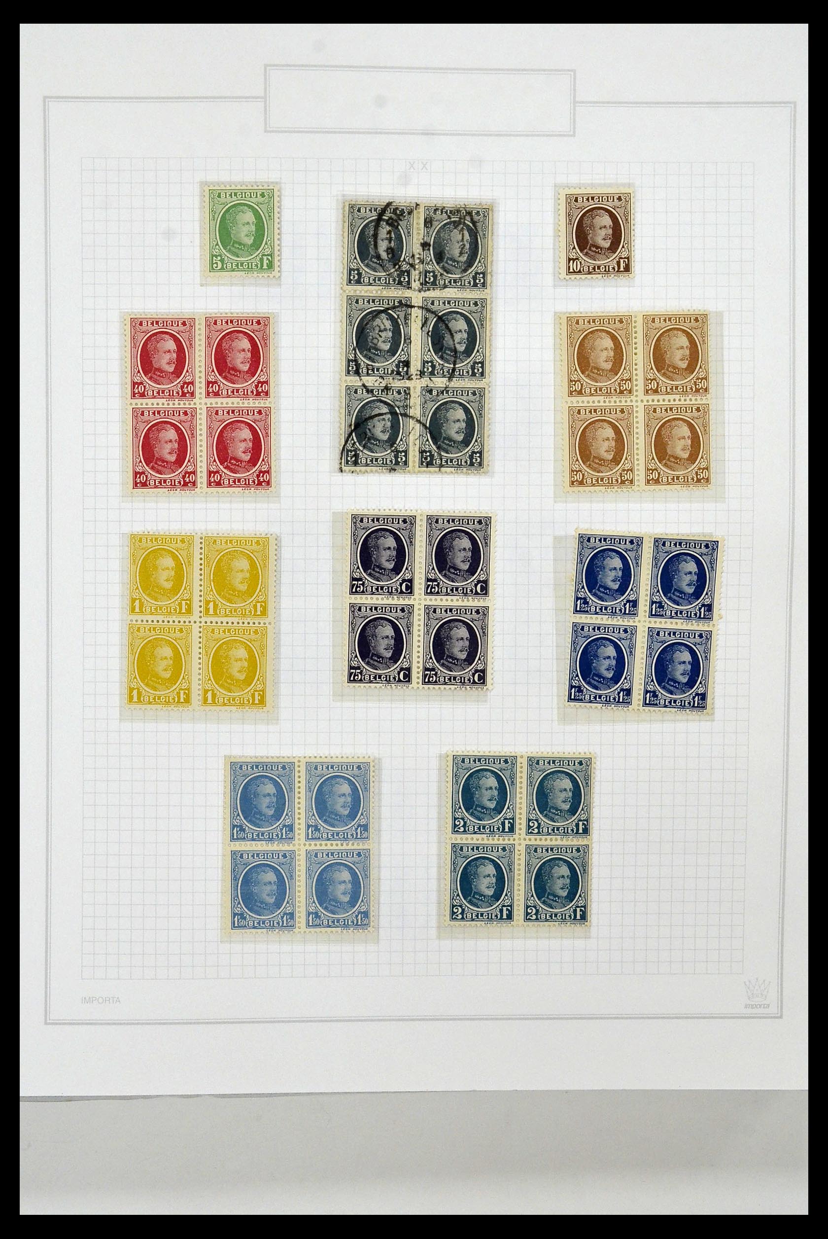 34001 022 - Stamp collection 34001 Belgium 1849-1998.