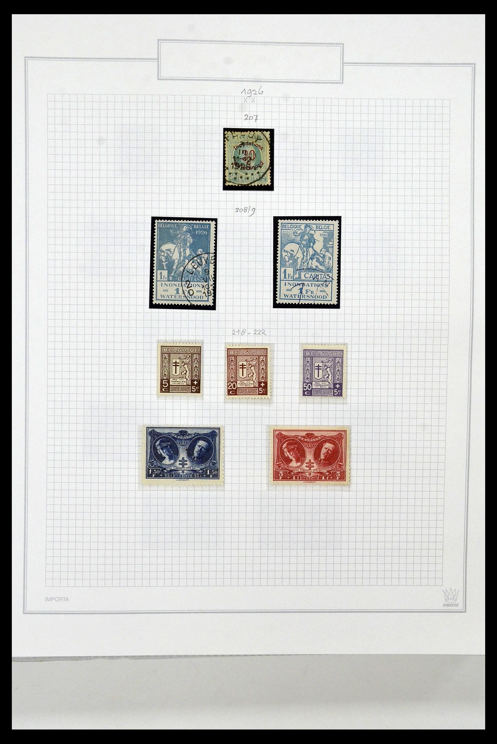 34001 025 - Stamp collection 34001 Belgium 1849-1998.