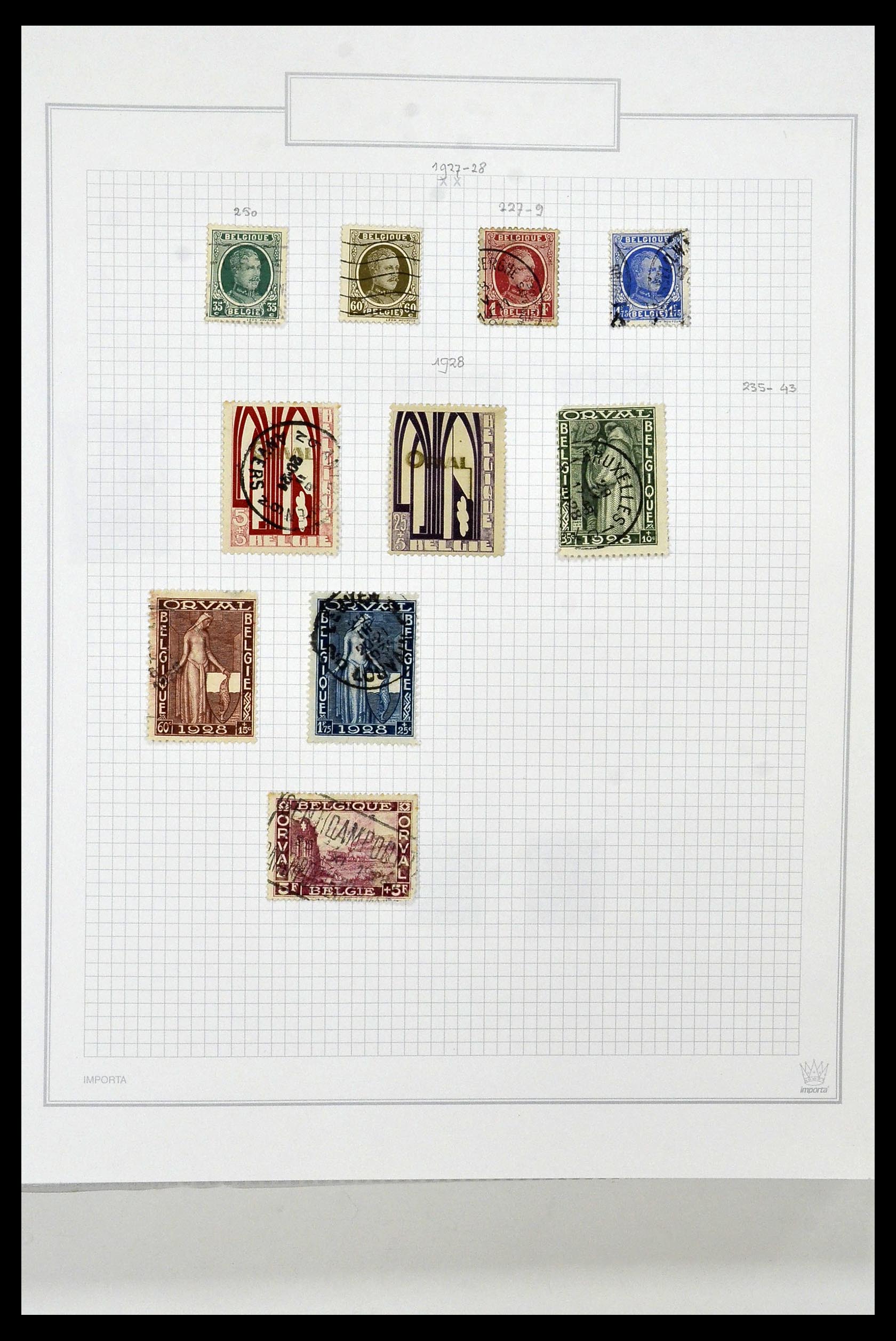 34001 029 - Stamp collection 34001 Belgium 1849-1998.