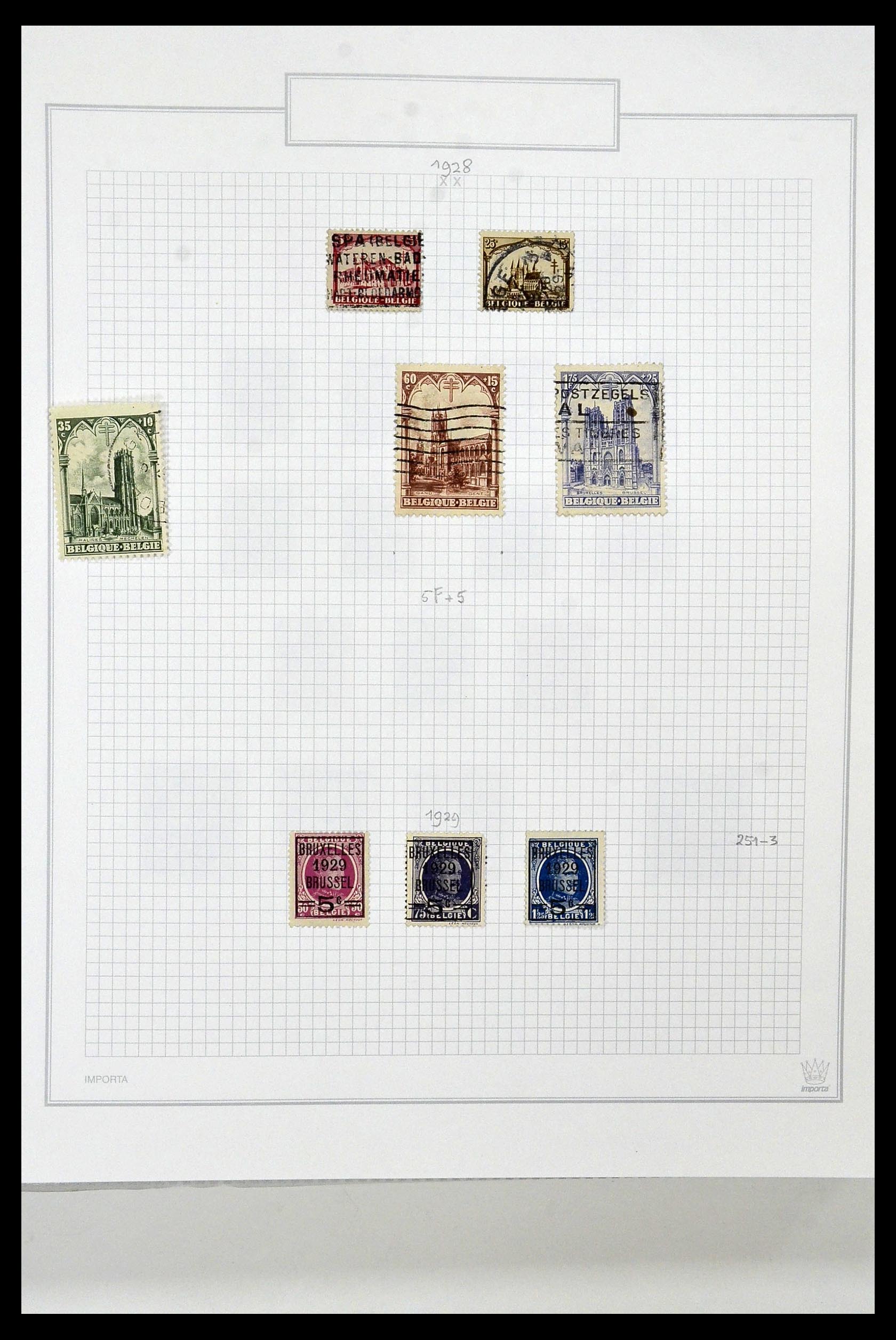 34001 030 - Stamp collection 34001 Belgium 1849-1998.