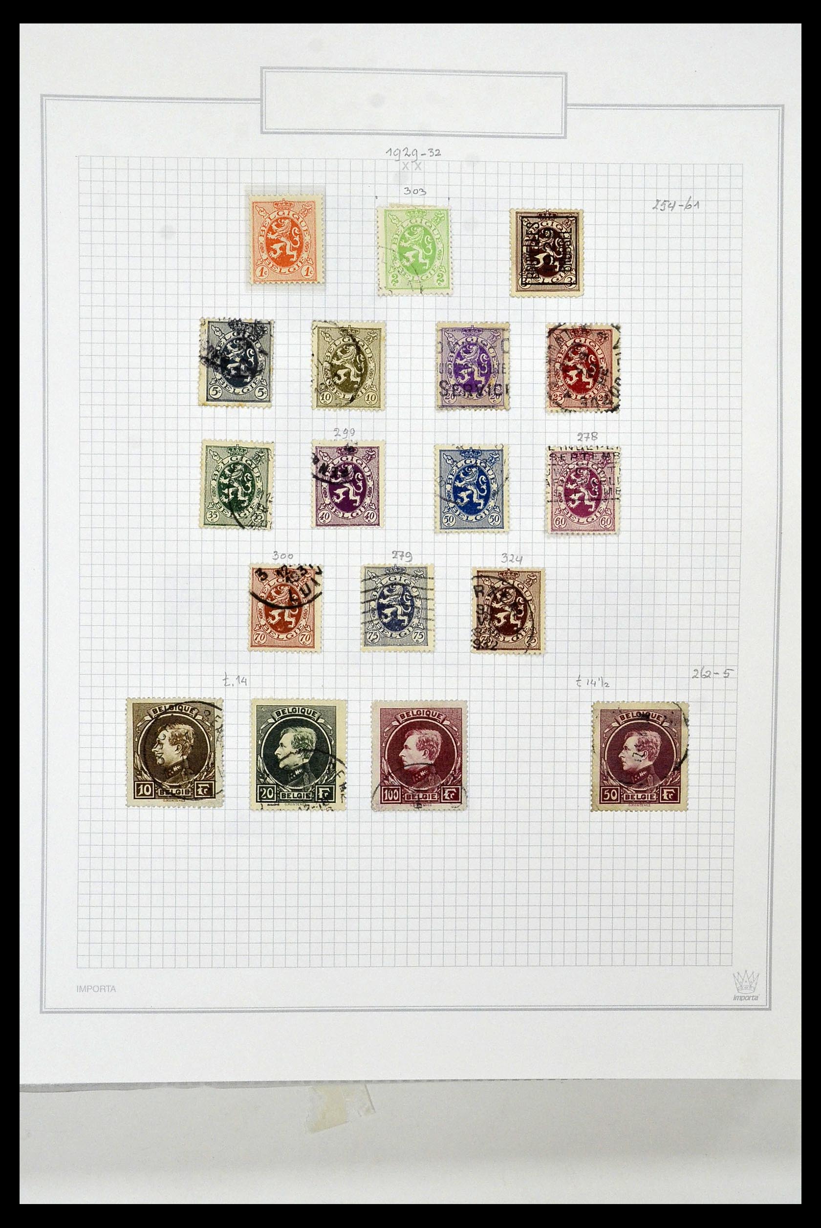 34001 031 - Stamp collection 34001 Belgium 1849-1998.