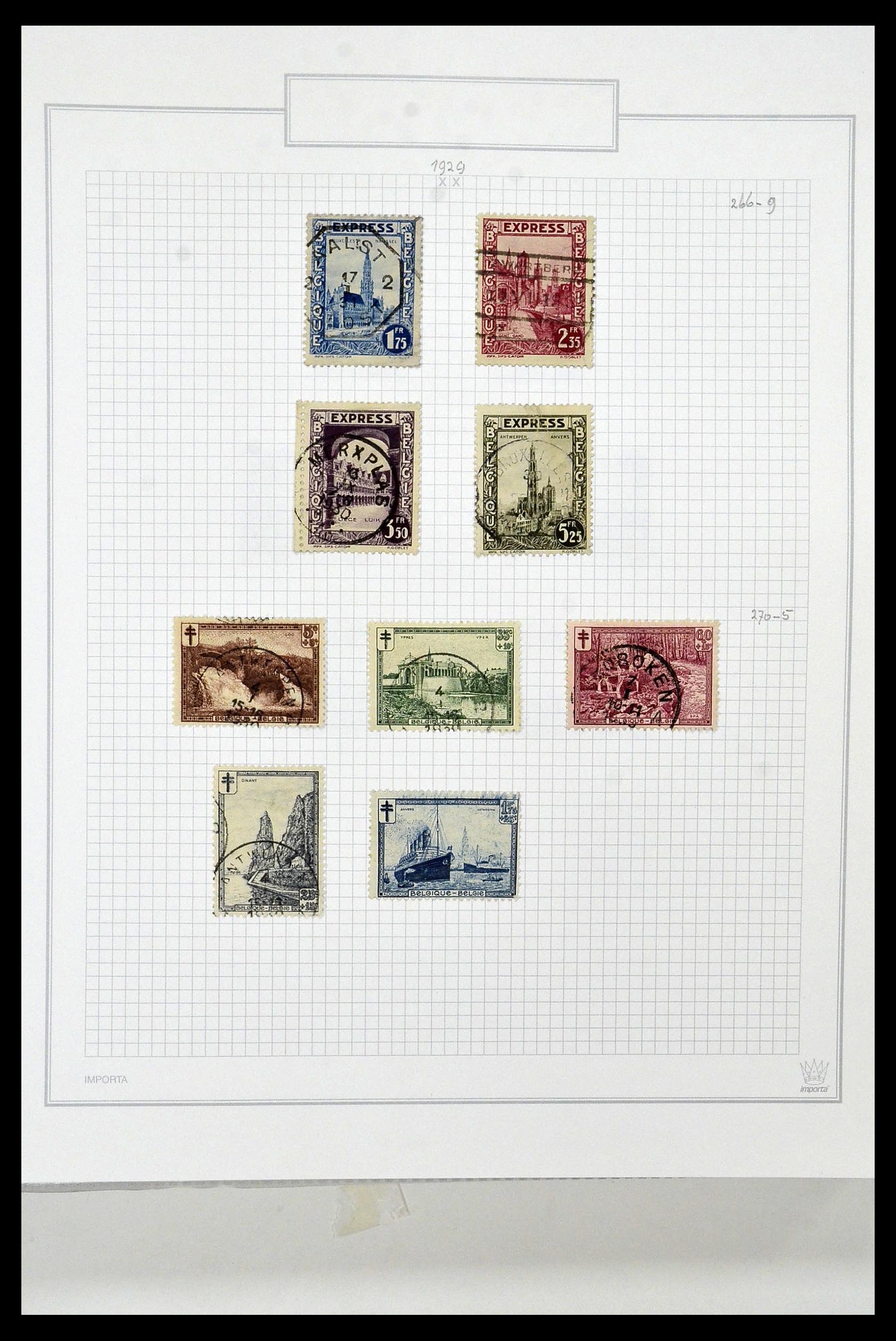 34001 032 - Stamp collection 34001 Belgium 1849-1998.