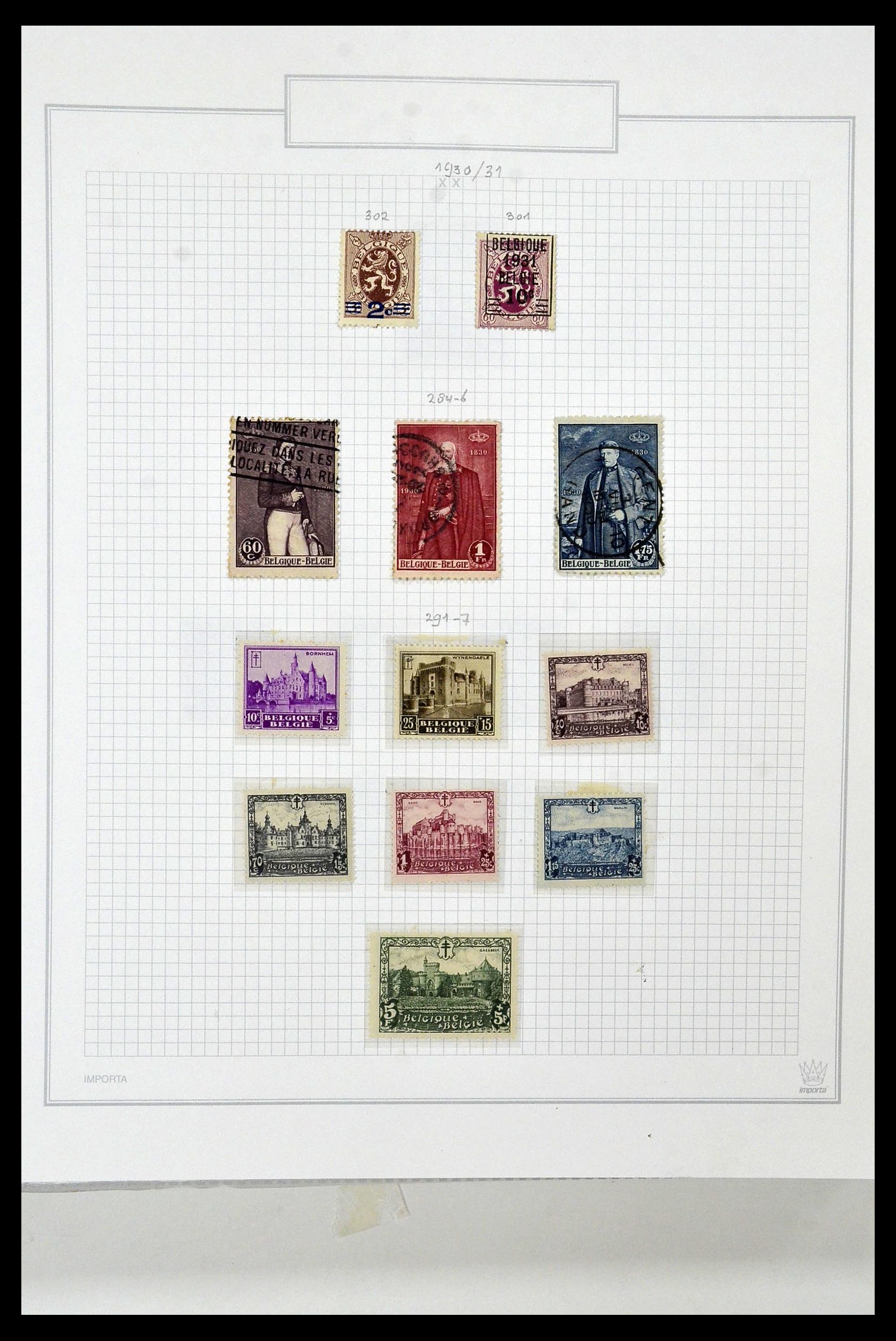 34001 034 - Stamp collection 34001 Belgium 1849-1998.