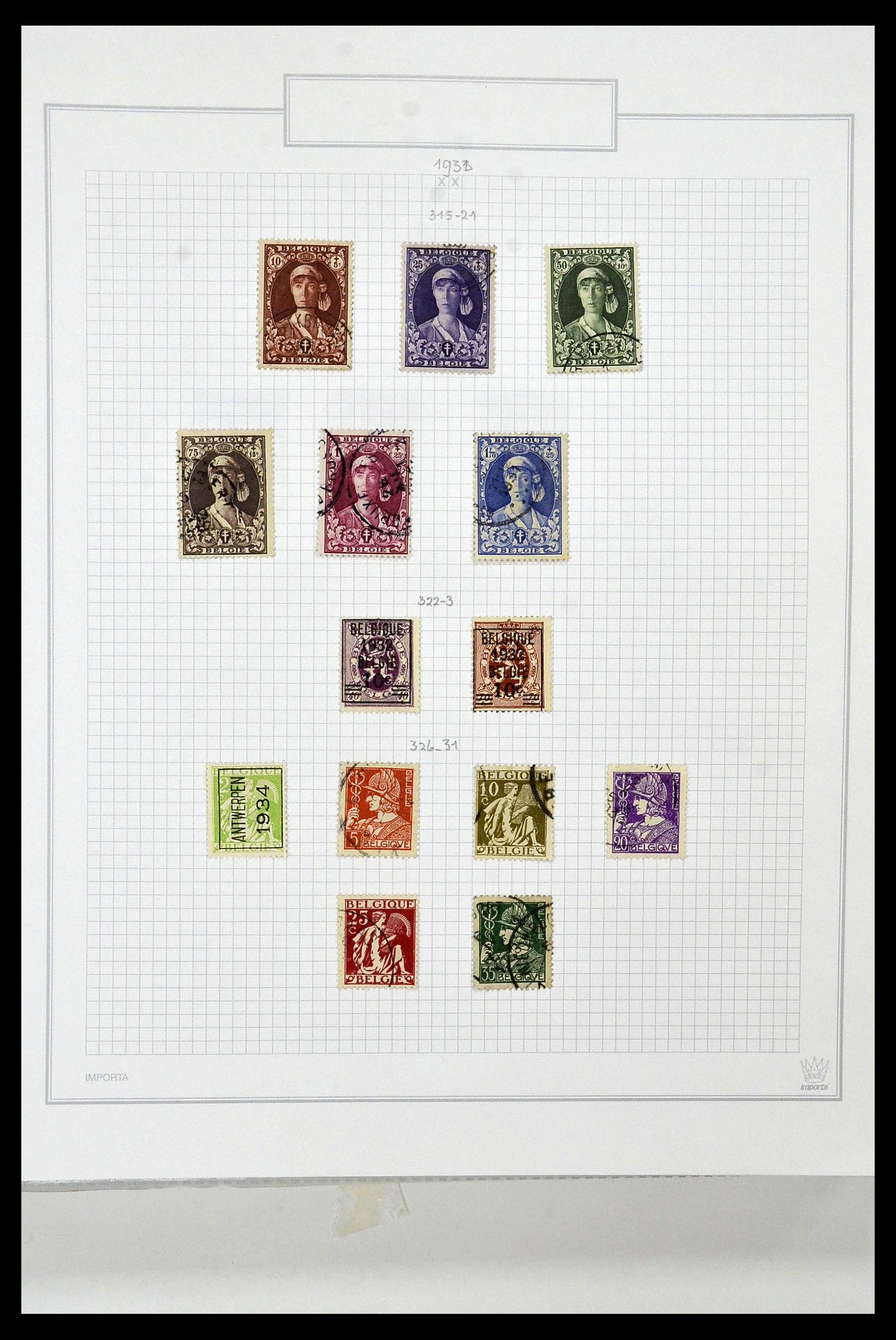 34001 036 - Stamp collection 34001 Belgium 1849-1998.
