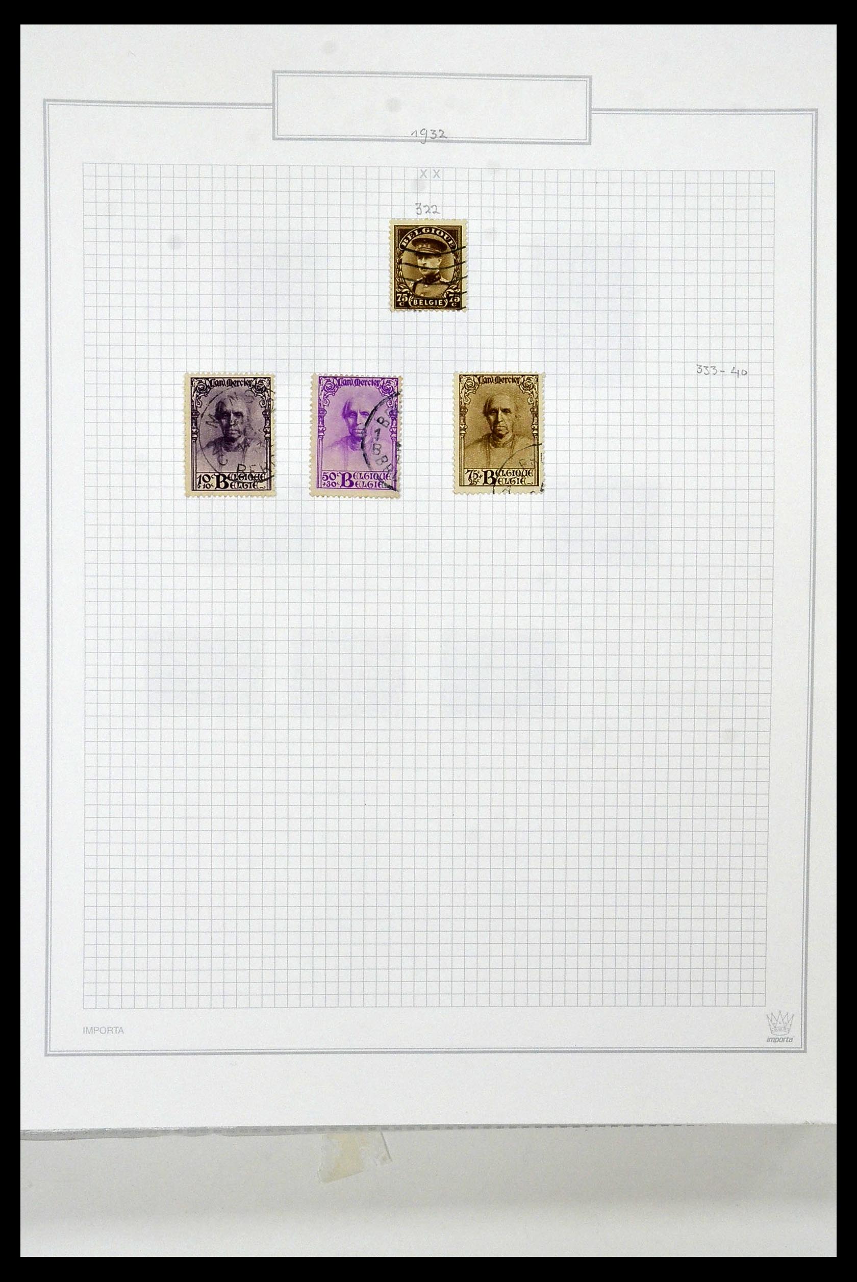 34001 037 - Stamp collection 34001 Belgium 1849-1998.