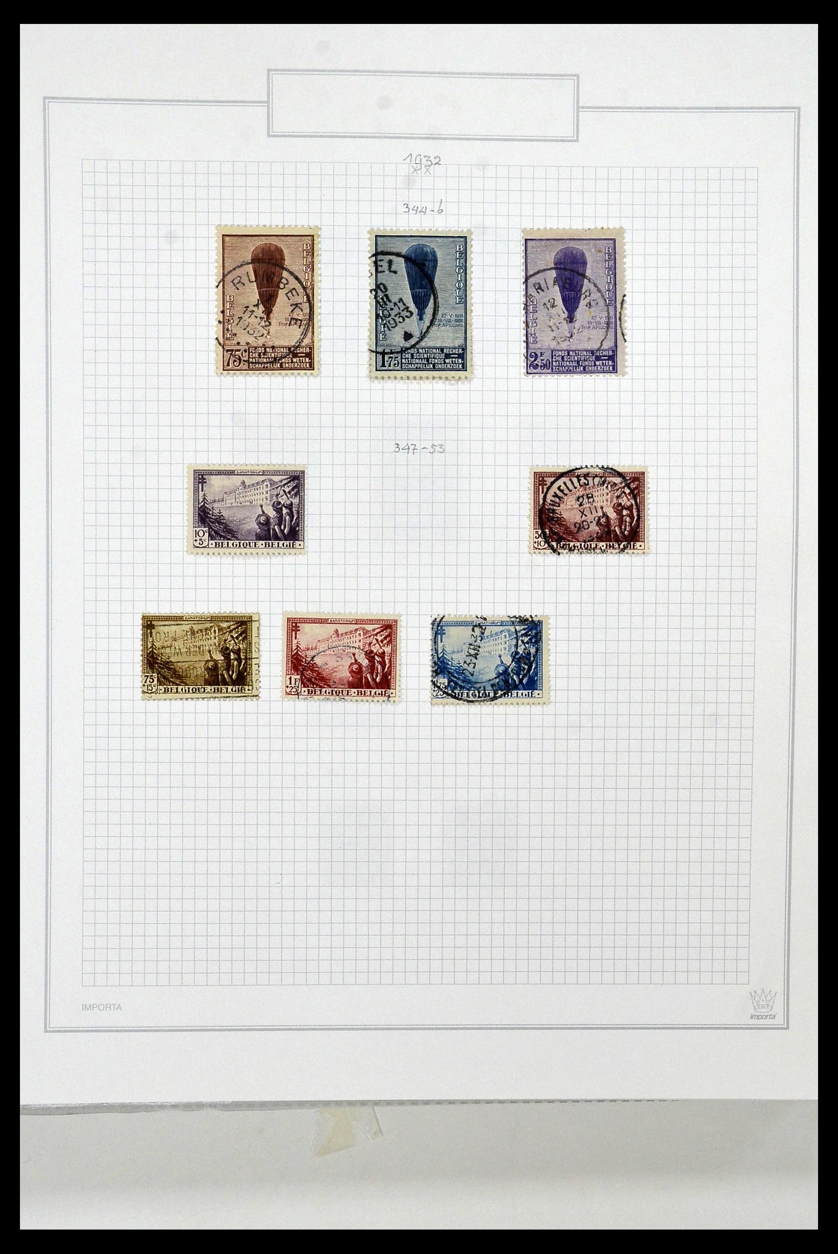 34001 038 - Stamp collection 34001 Belgium 1849-1998.
