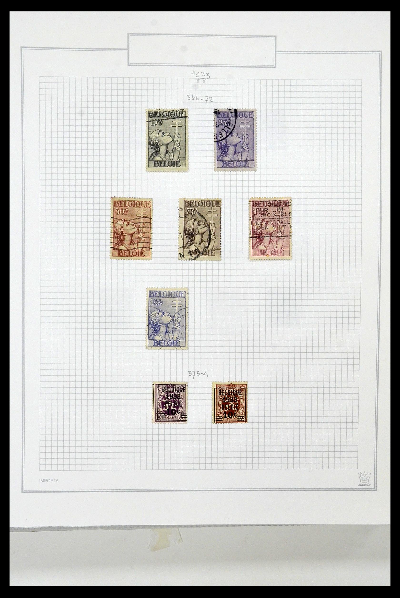 34001 039 - Stamp collection 34001 Belgium 1849-1998.