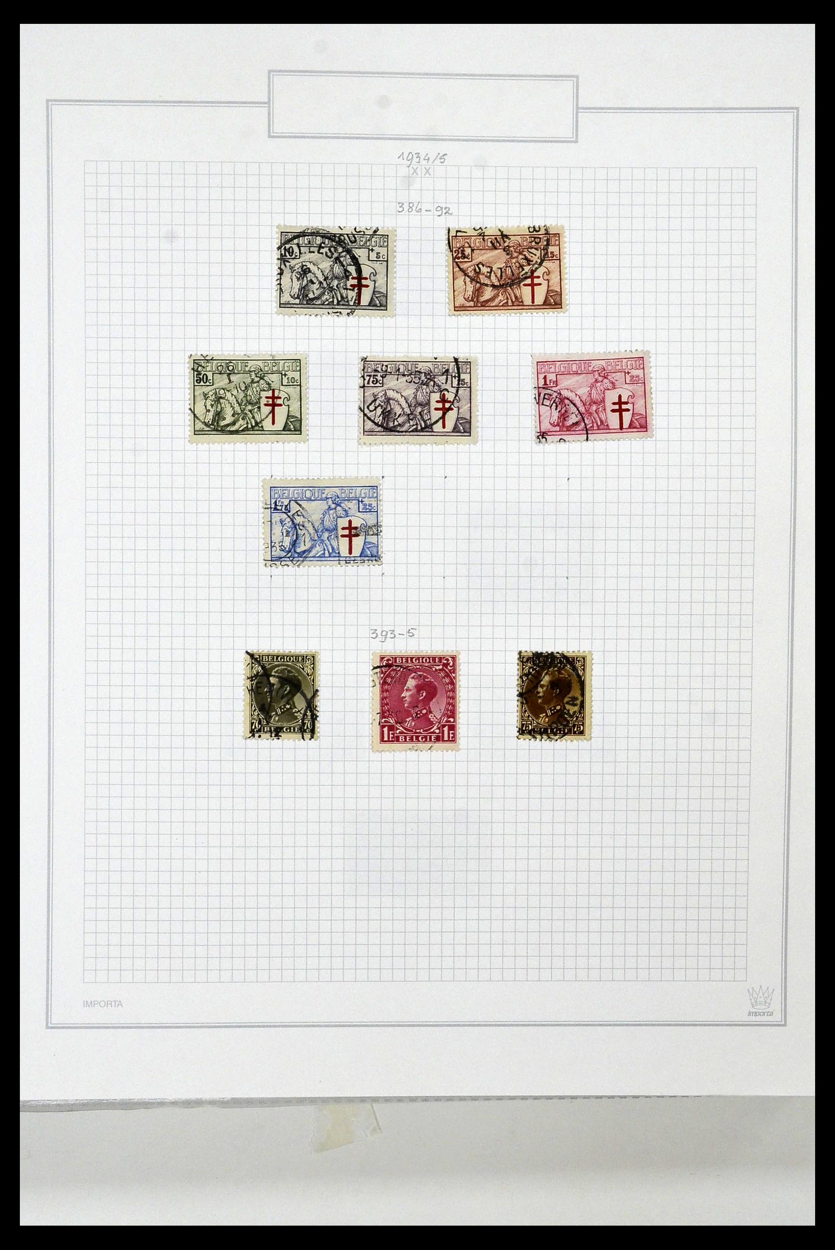 34001 042 - Stamp collection 34001 Belgium 1849-1998.