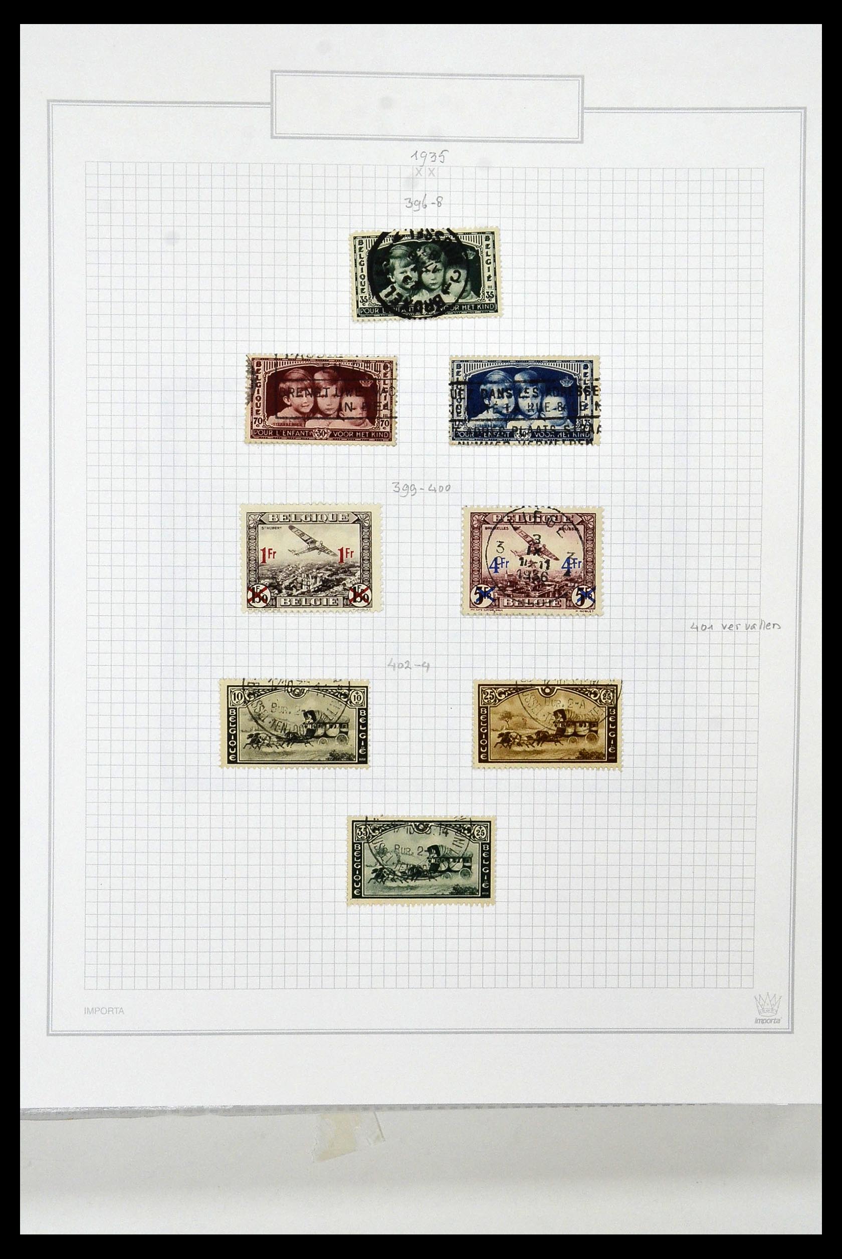 34001 043 - Stamp collection 34001 Belgium 1849-1998.