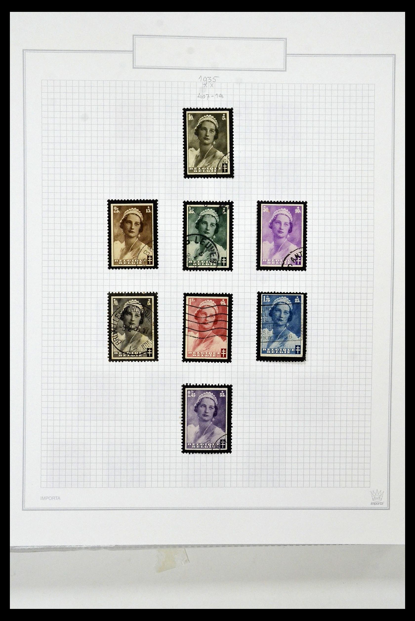 34001 044 - Stamp collection 34001 Belgium 1849-1998.