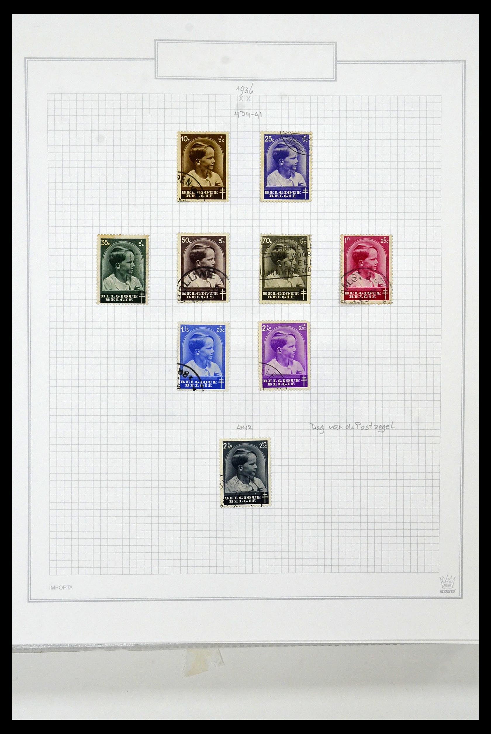 34001 047 - Stamp collection 34001 Belgium 1849-1998.