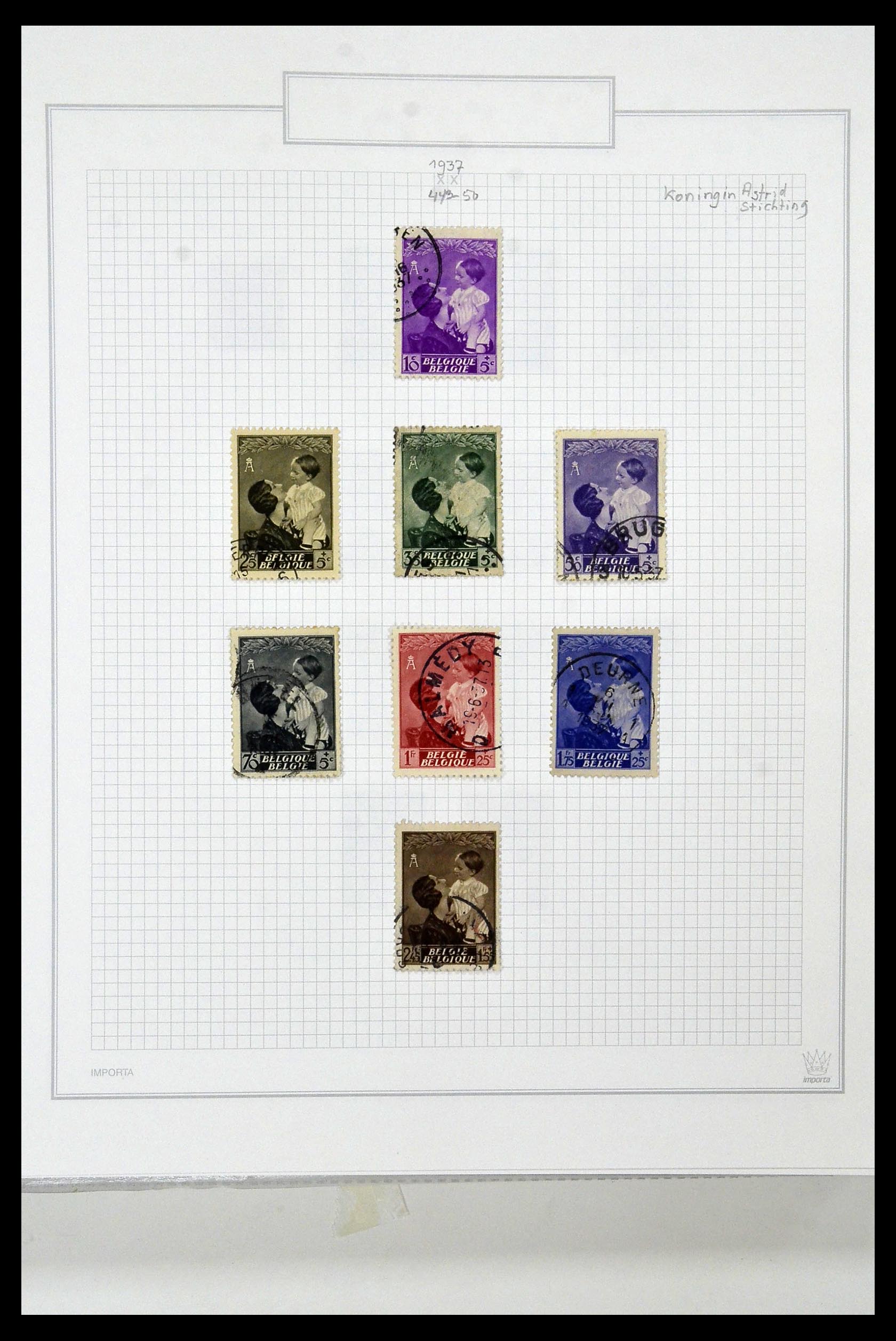 34001 048 - Stamp collection 34001 Belgium 1849-1998.
