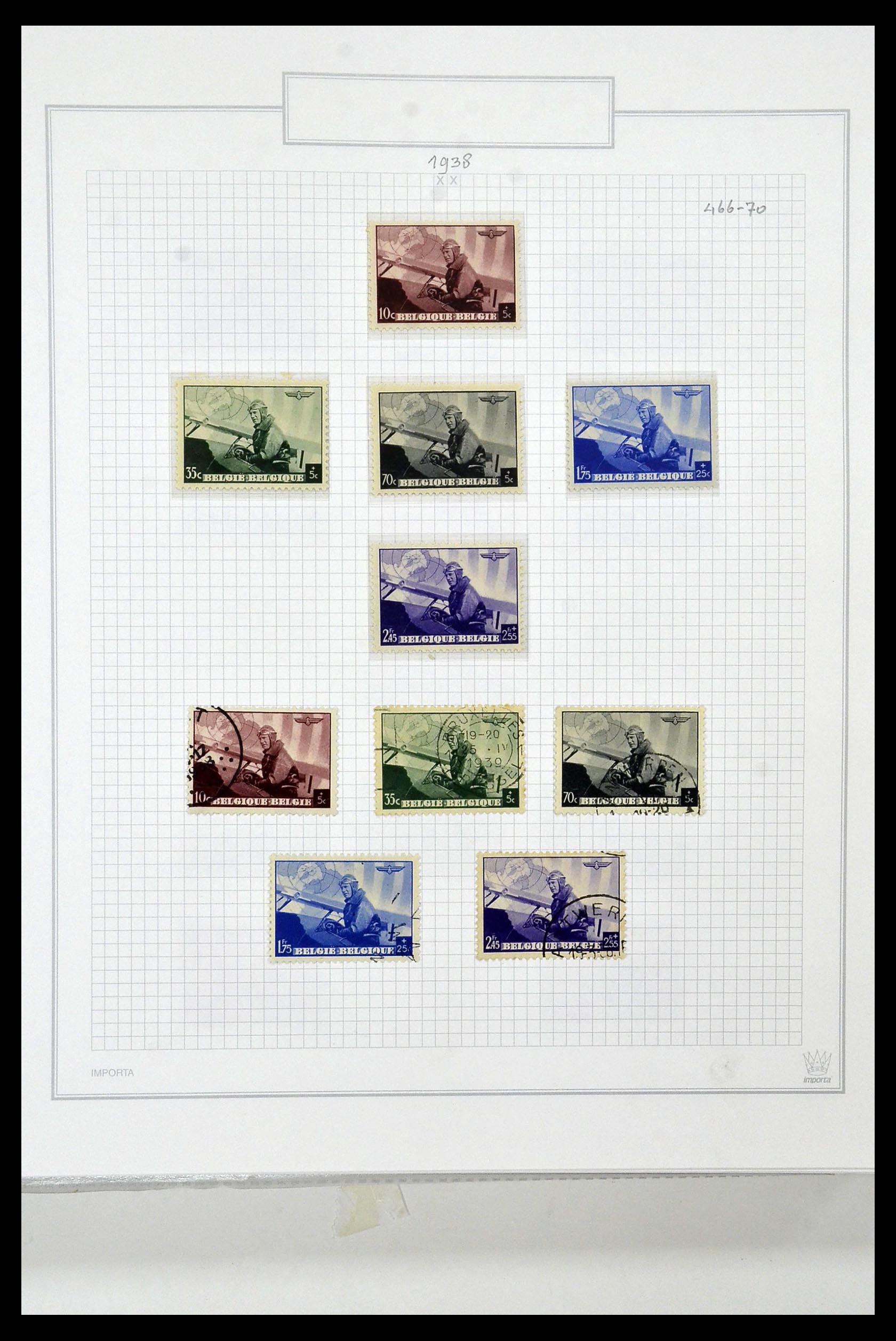 34001 050 - Stamp collection 34001 Belgium 1849-1998.