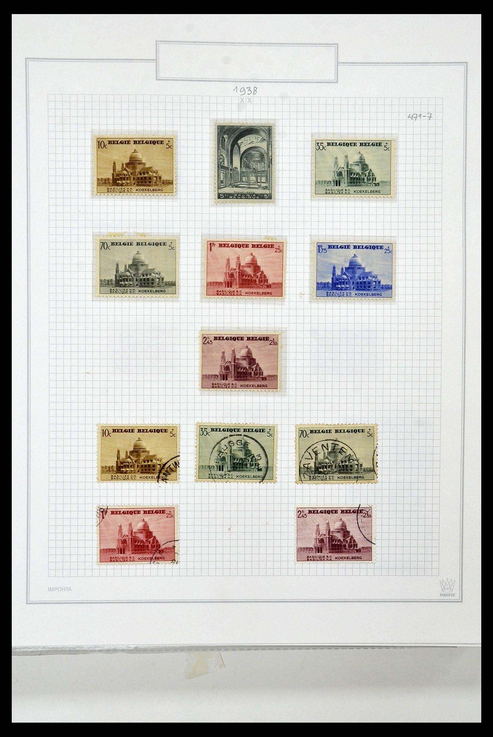 34001 051 - Stamp collection 34001 Belgium 1849-1998.