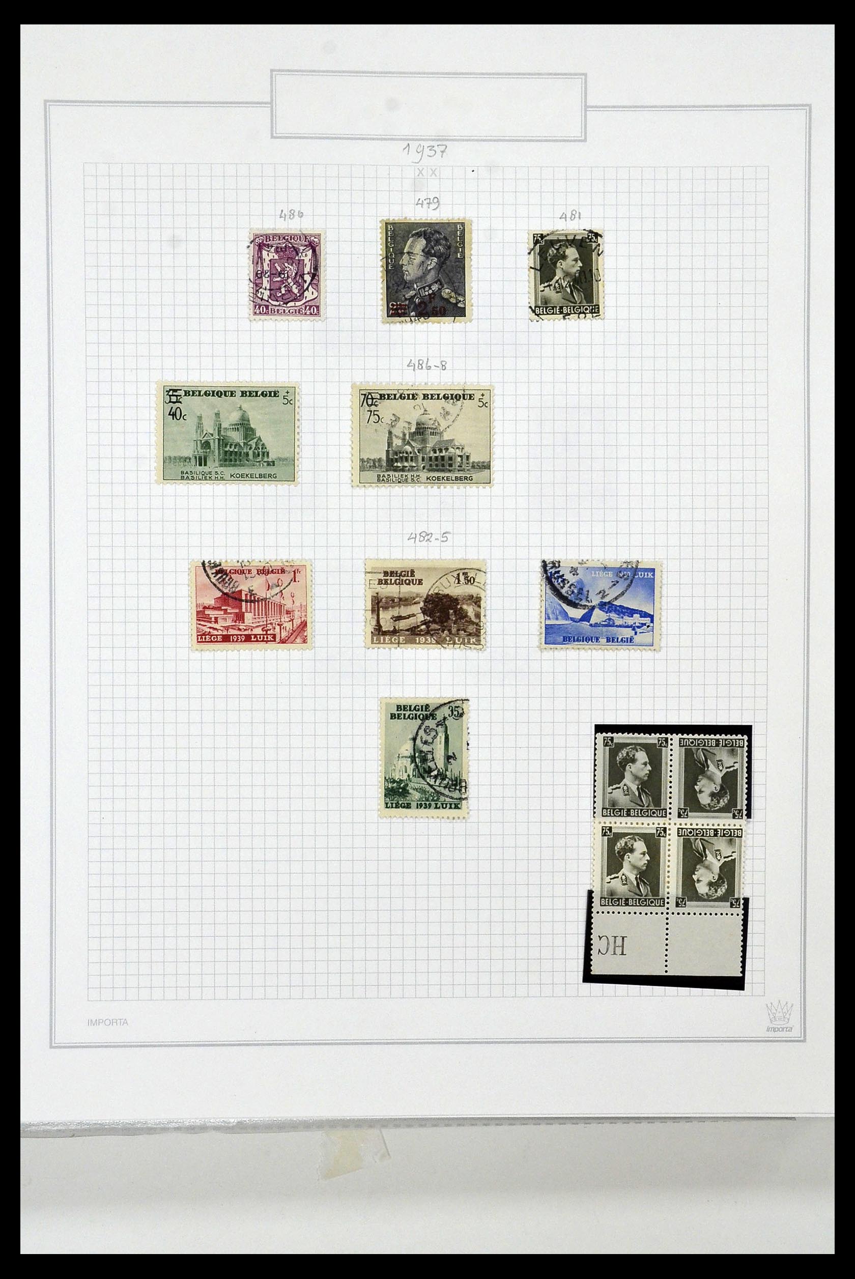 34001 052 - Stamp collection 34001 Belgium 1849-1998.