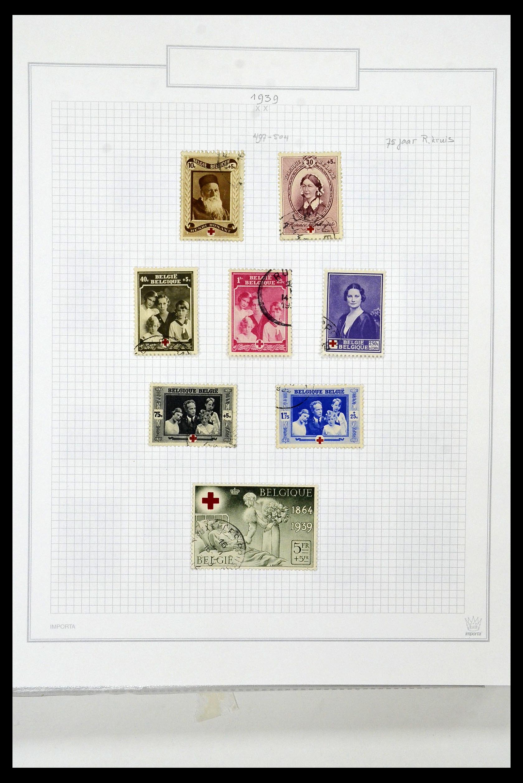 34001 054 - Stamp collection 34001 Belgium 1849-1998.
