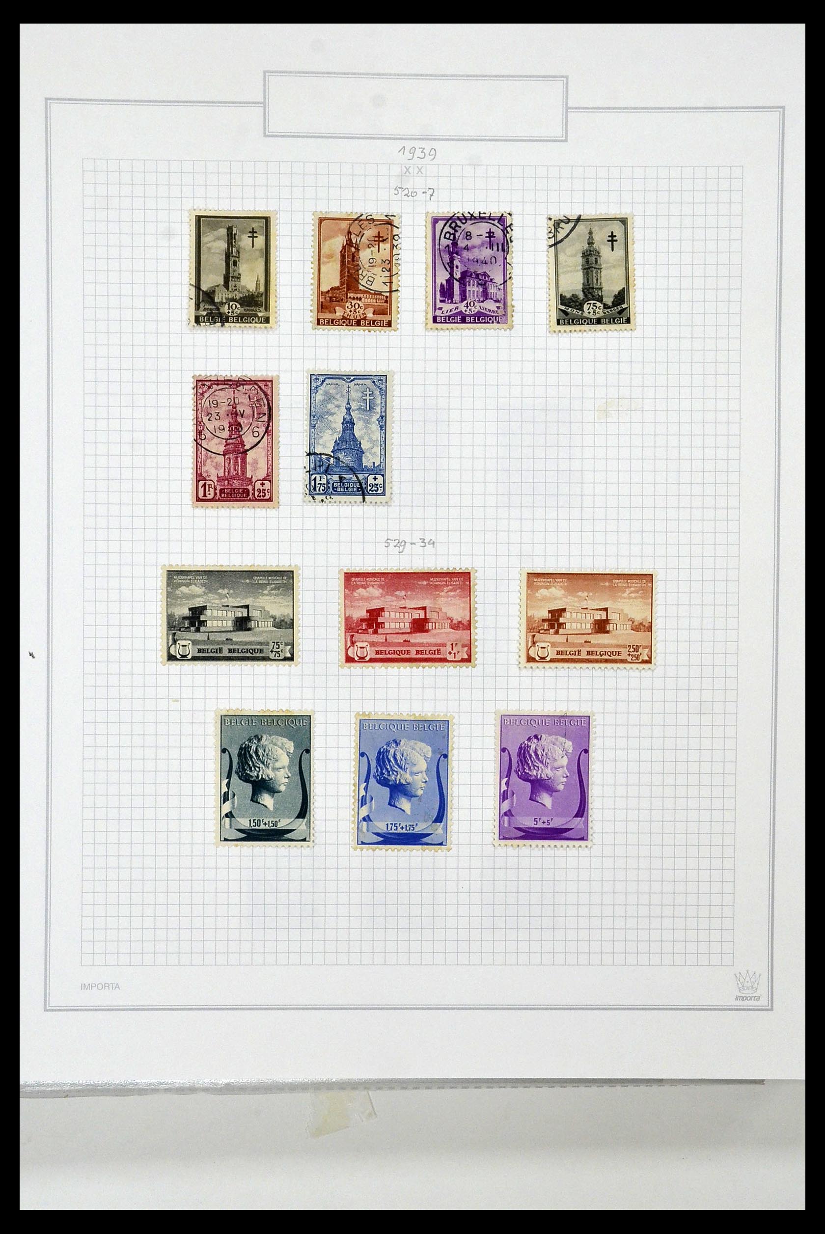 34001 056 - Stamp collection 34001 Belgium 1849-1998.