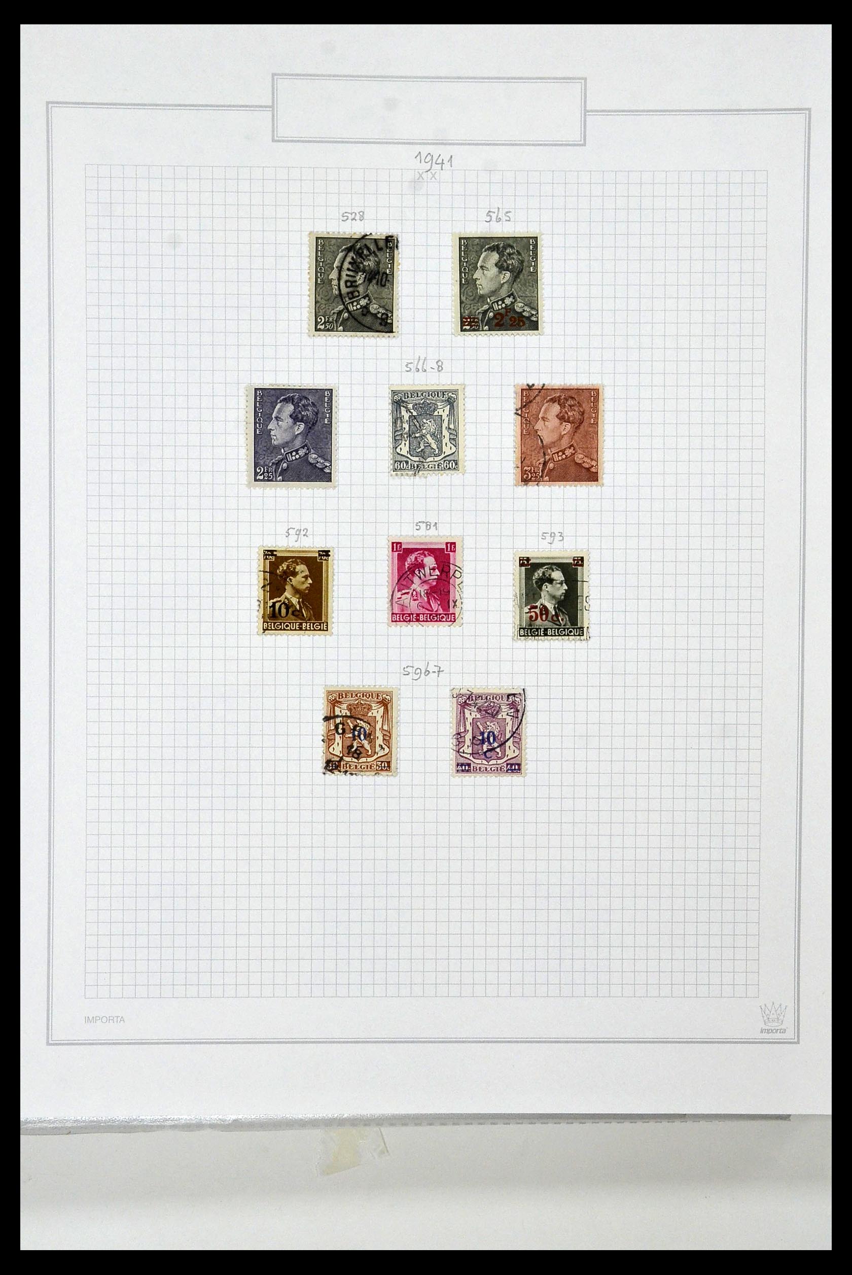 34001 058 - Stamp collection 34001 Belgium 1849-1998.