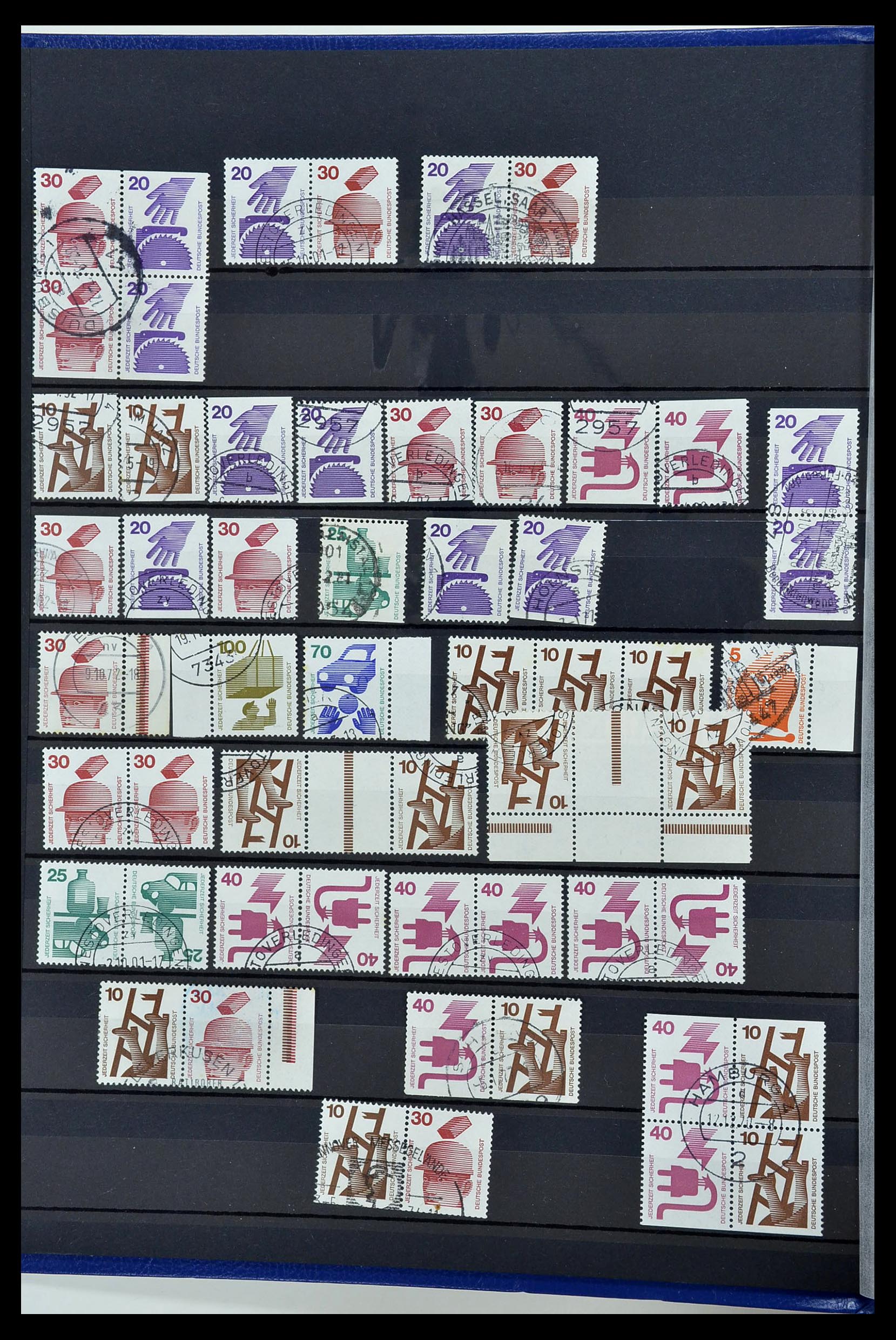 34003 002 - Postzegelverzameling 34003 Bundespost combinaties 1950-2020.