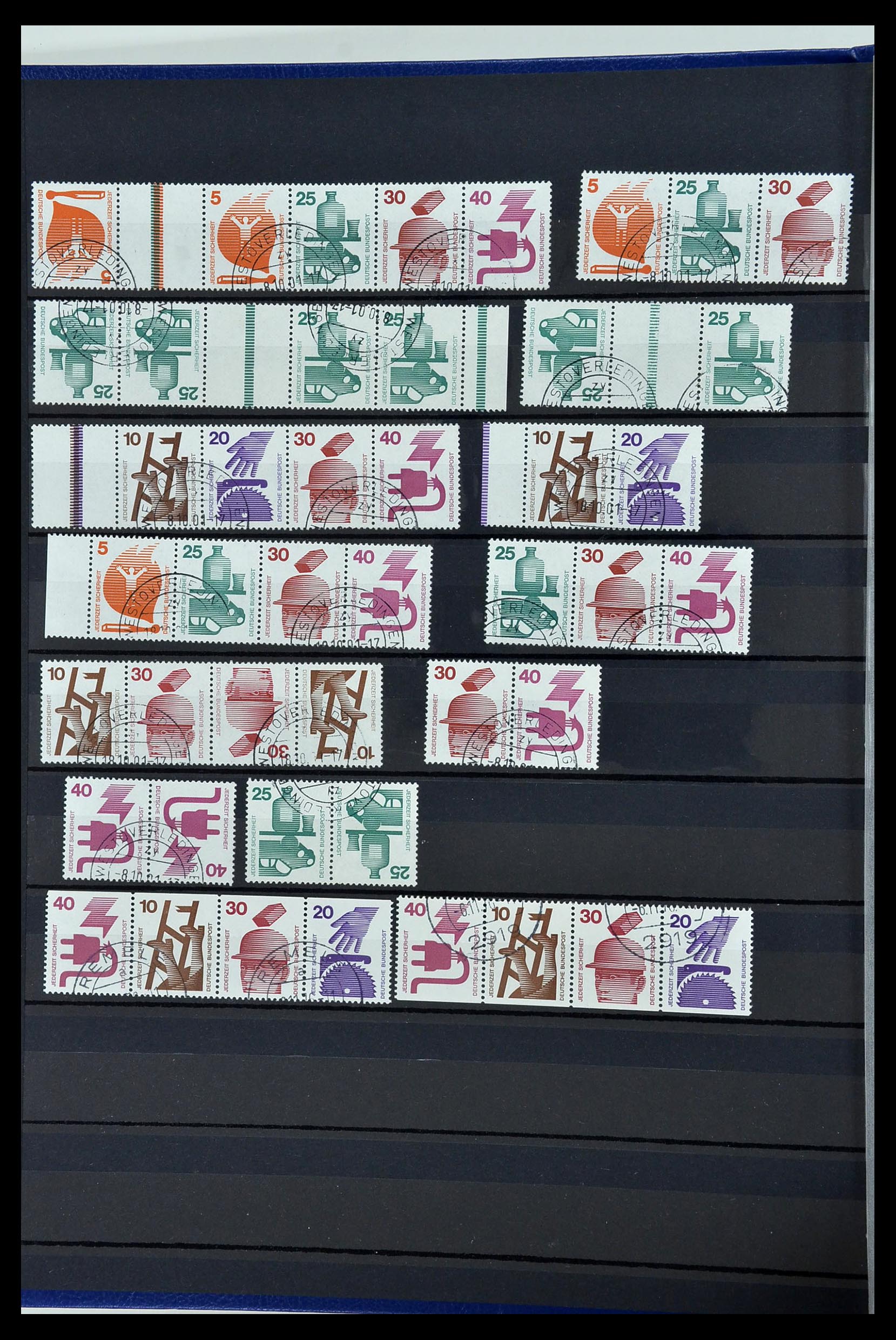 34003 004 - Postzegelverzameling 34003 Bundespost combinaties 1950-2020.