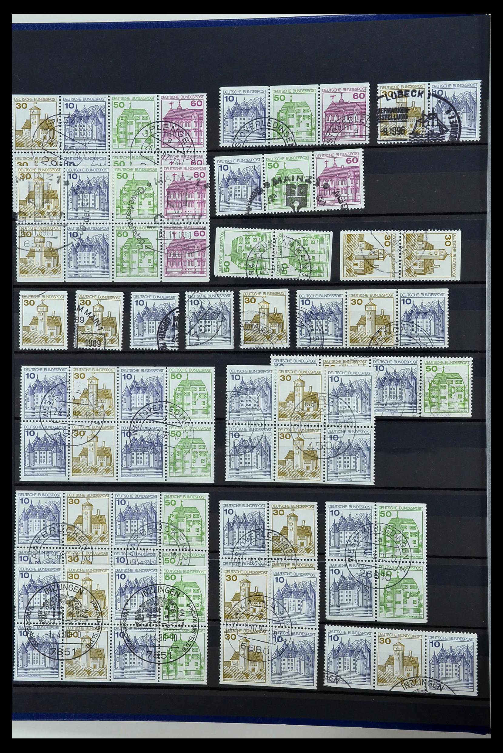 34003 008 - Postzegelverzameling 34003 Bundespost combinaties 1950-2020.