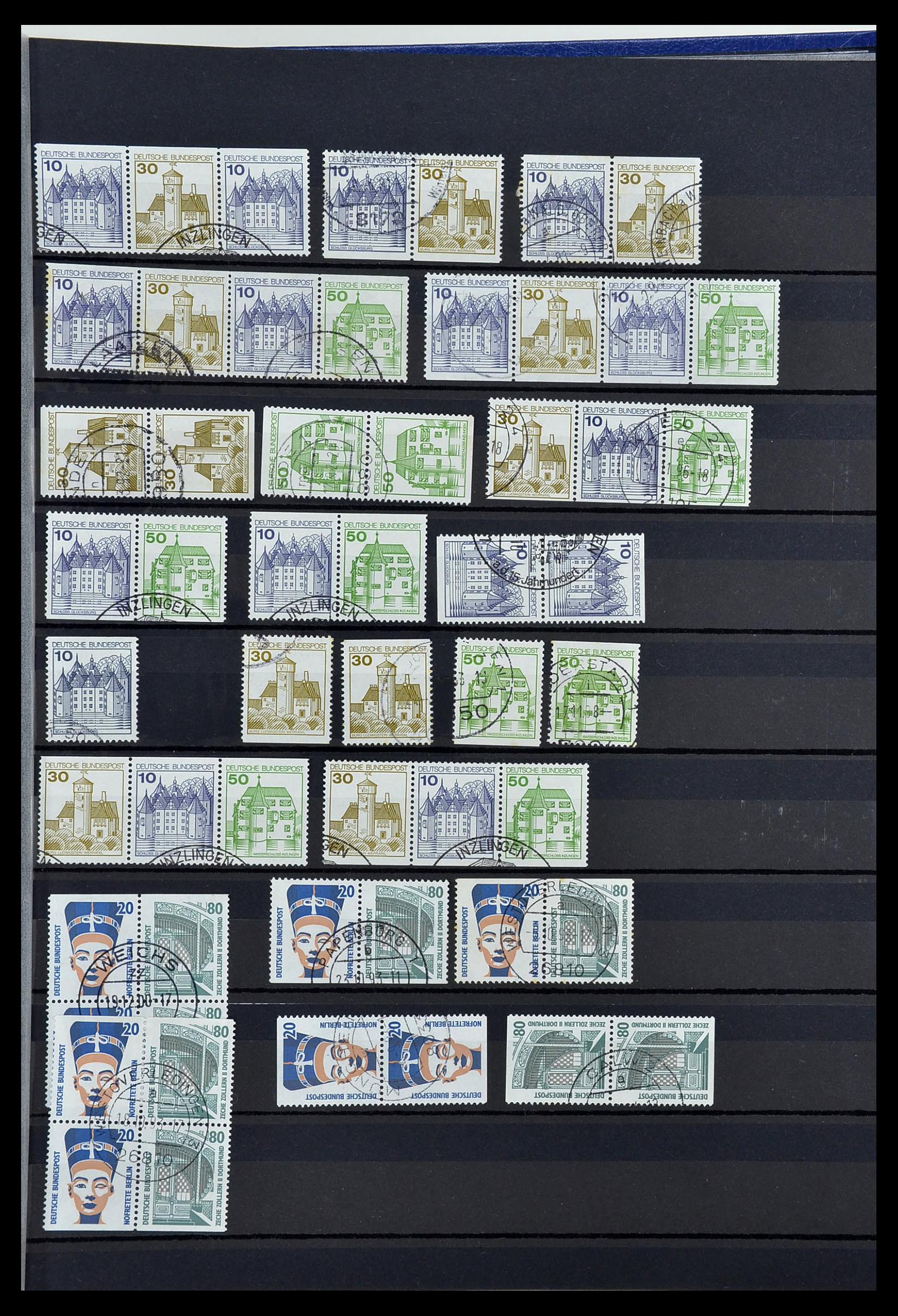 34003 009 - Postzegelverzameling 34003 Bundespost combinaties 1950-2020.