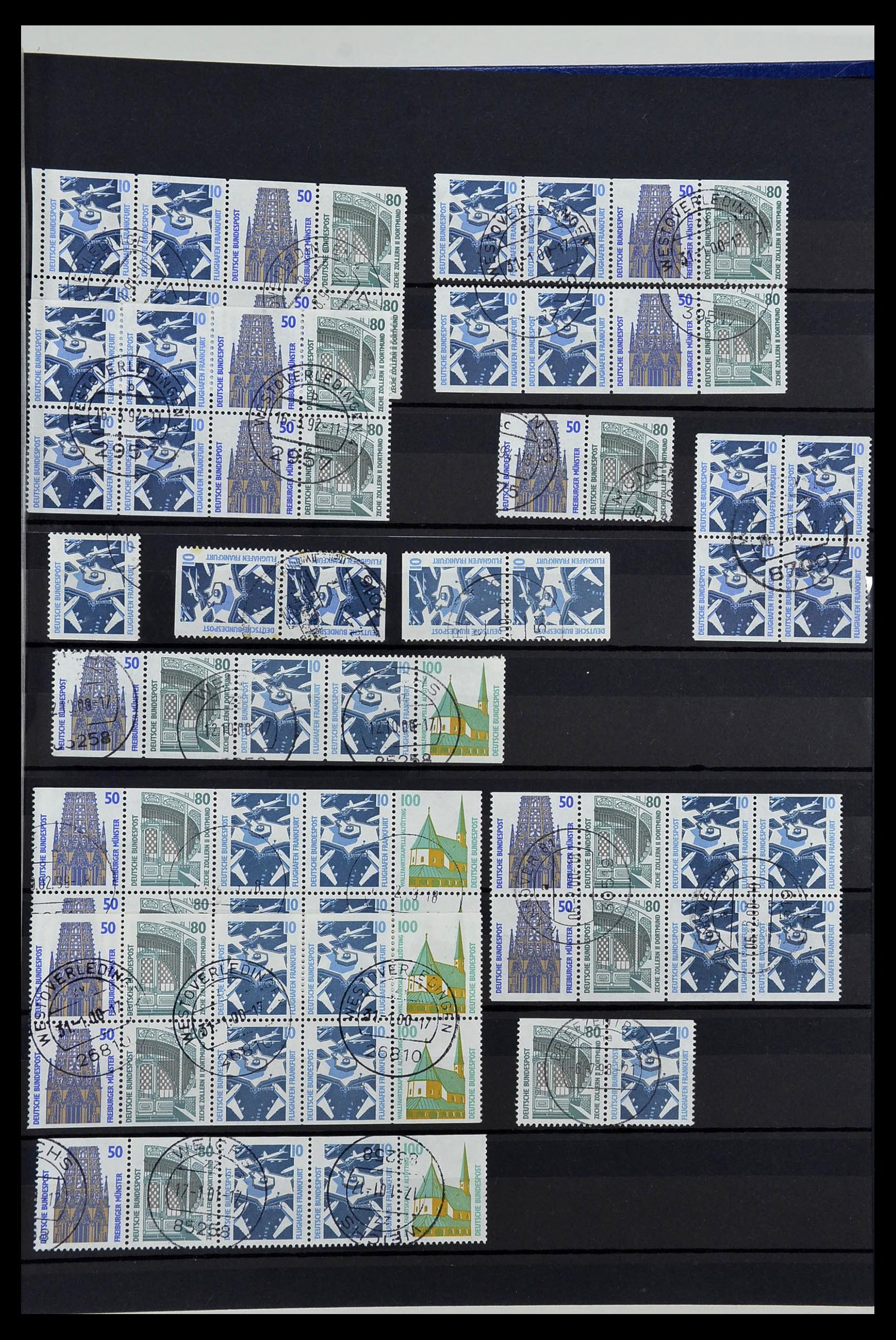 34003 011 - Postzegelverzameling 34003 Bundespost combinaties 1950-2020.