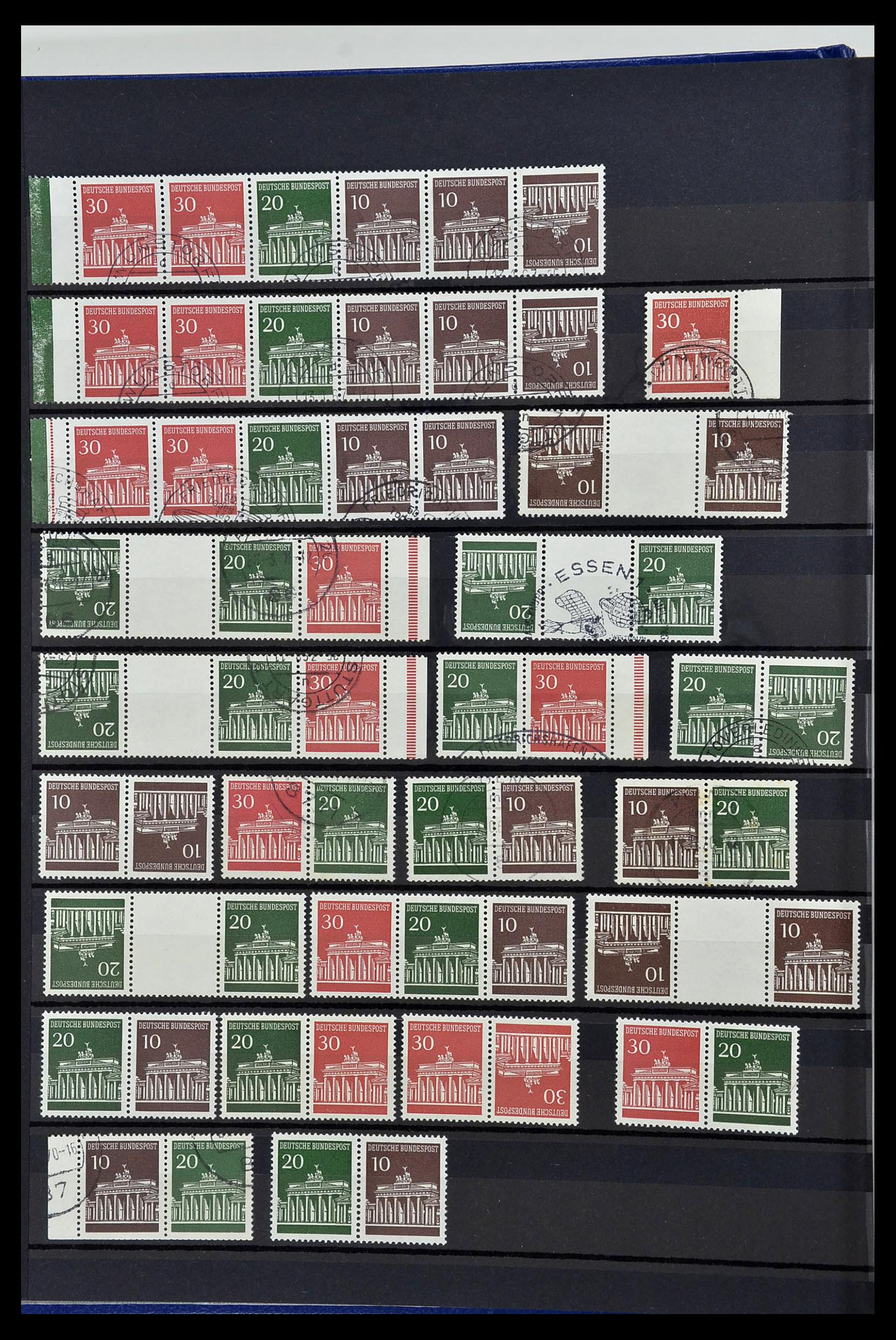 34003 012 - Postzegelverzameling 34003 Bundespost combinaties 1950-2020.