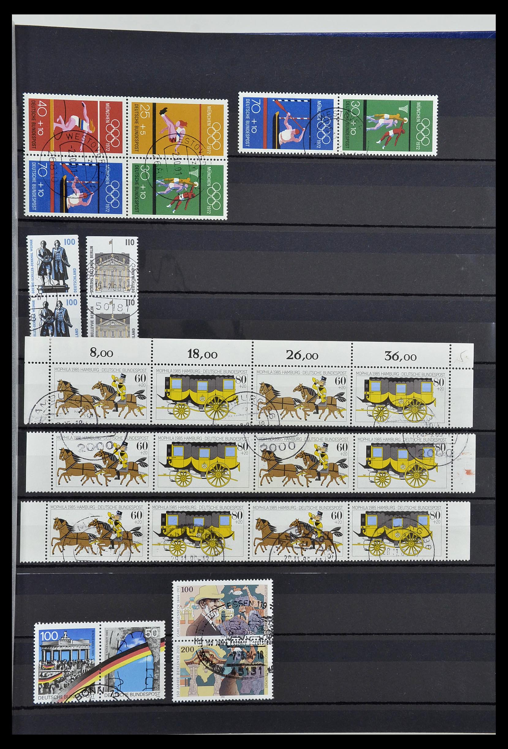 34003 013 - Stamp collection 34003 Bundespost combinations 1950-2020.