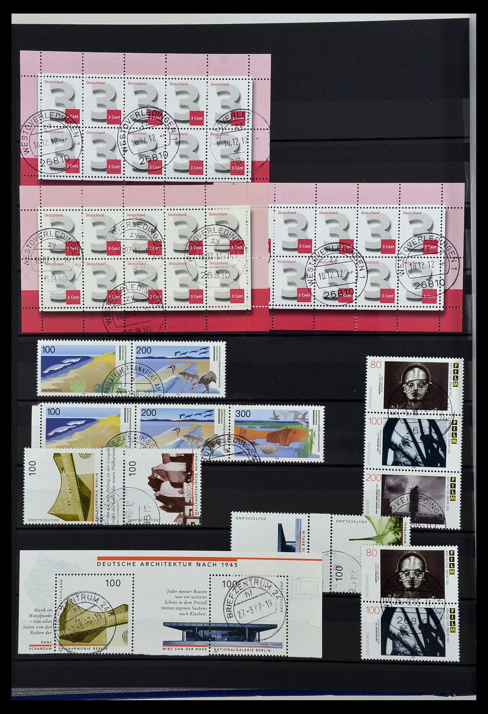 34003 014 - Postzegelverzameling 34003 Bundespost combinaties 1950-2020.