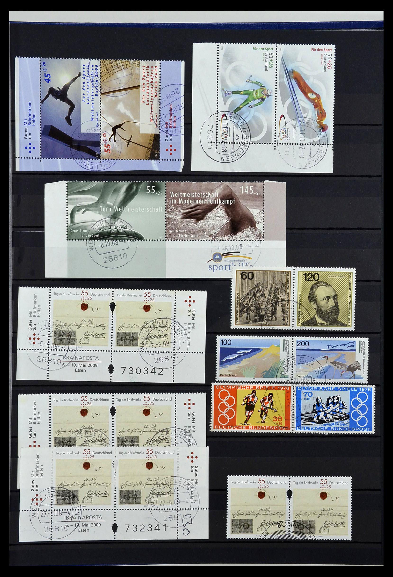 34003 015 - Postzegelverzameling 34003 Bundespost combinaties 1950-2020.