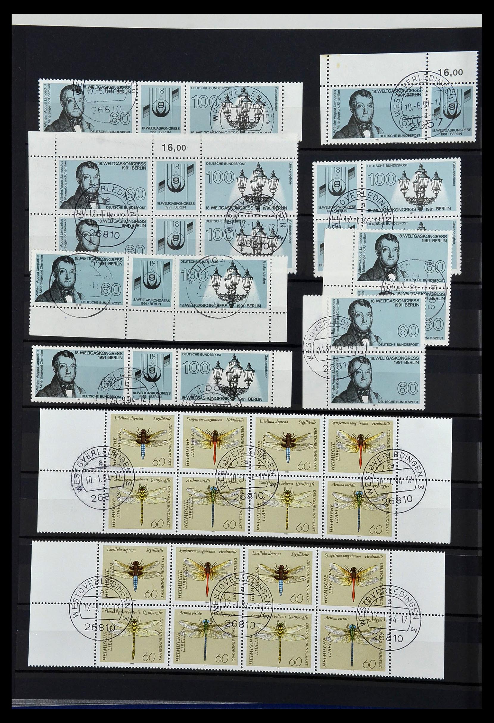 34003 016 - Postzegelverzameling 34003 Bundespost combinaties 1950-2020.