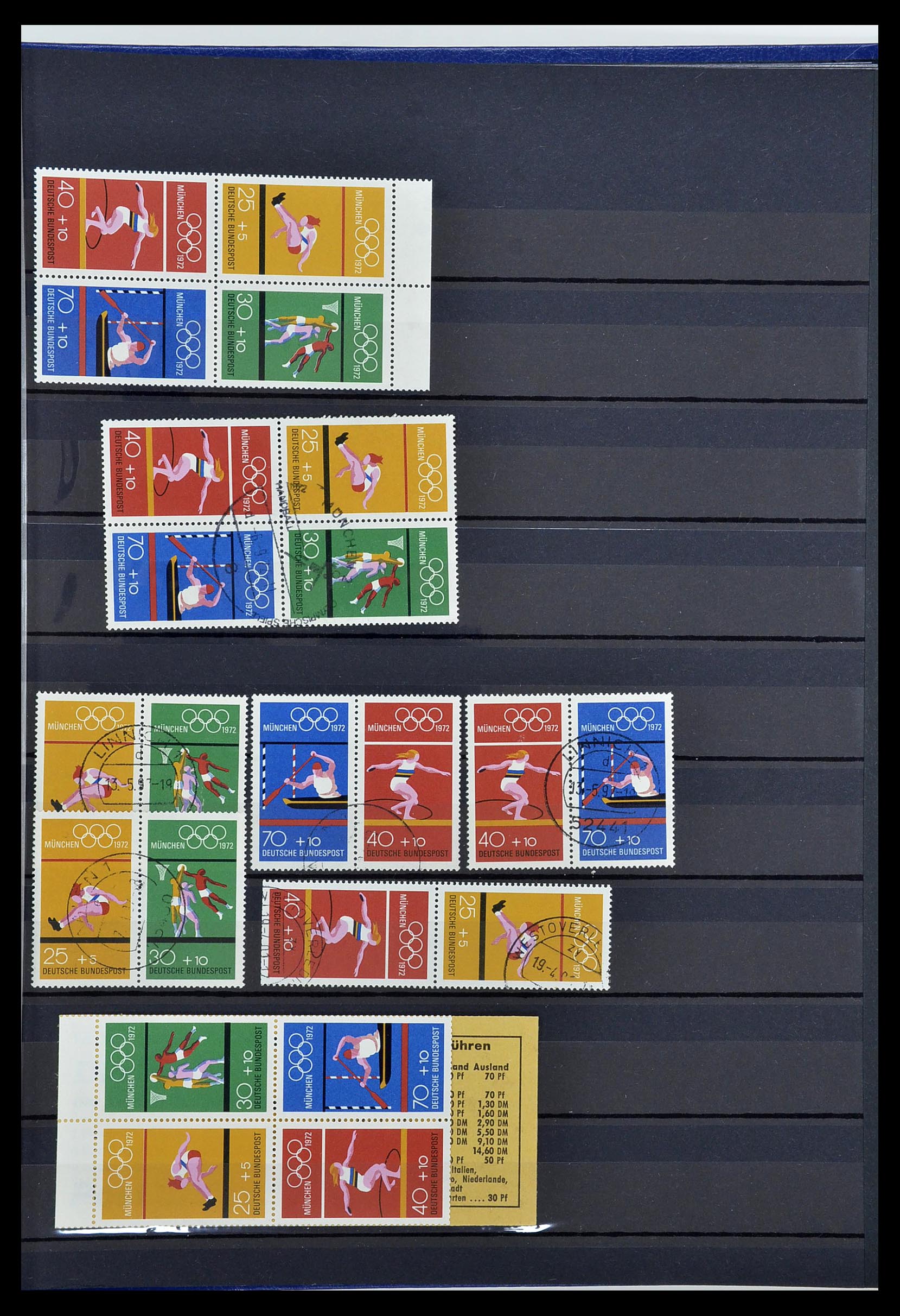 34003 018 - Postzegelverzameling 34003 Bundespost combinaties 1950-2020.