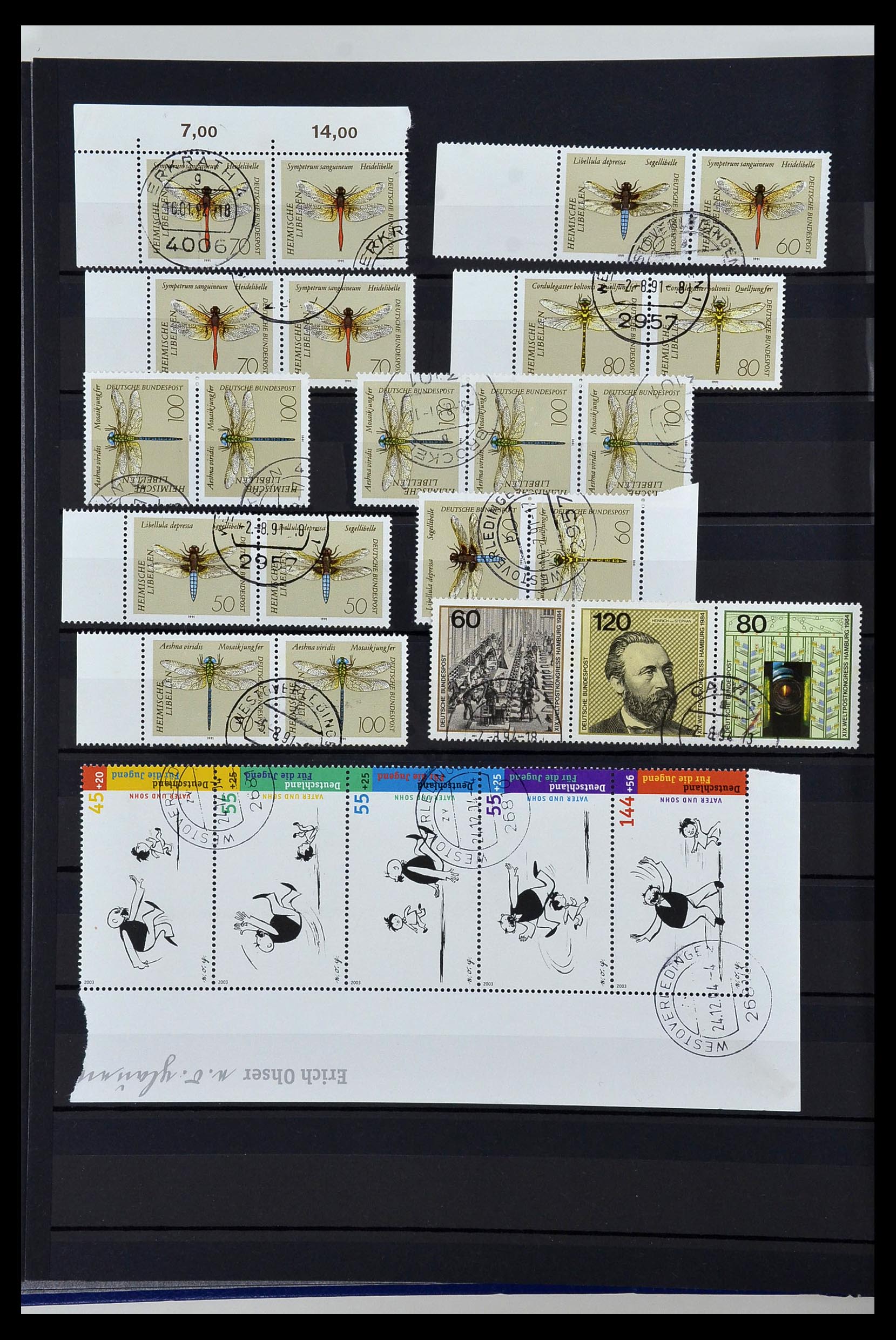 34003 019 - Postzegelverzameling 34003 Bundespost combinaties 1950-2020.