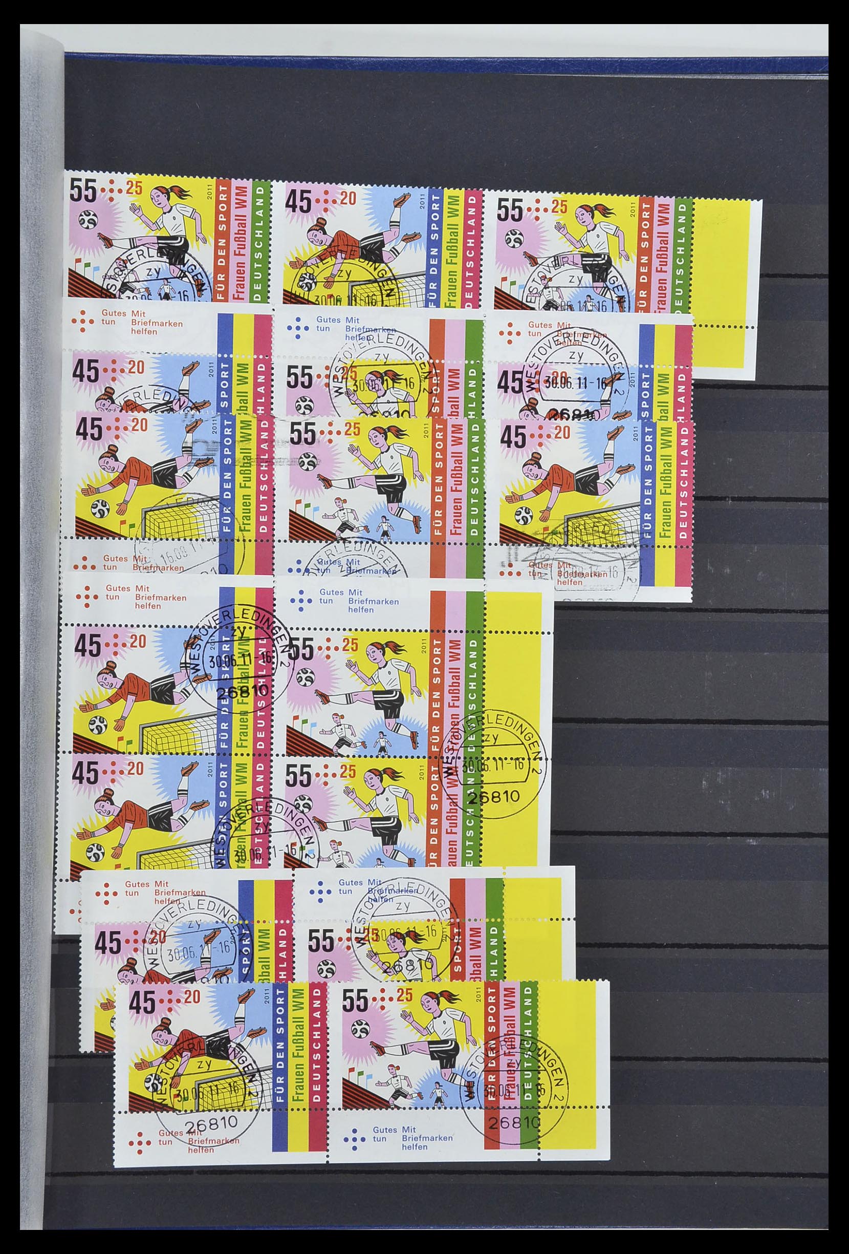34003 021 - Postzegelverzameling 34003 Bundespost combinaties 1950-2020.