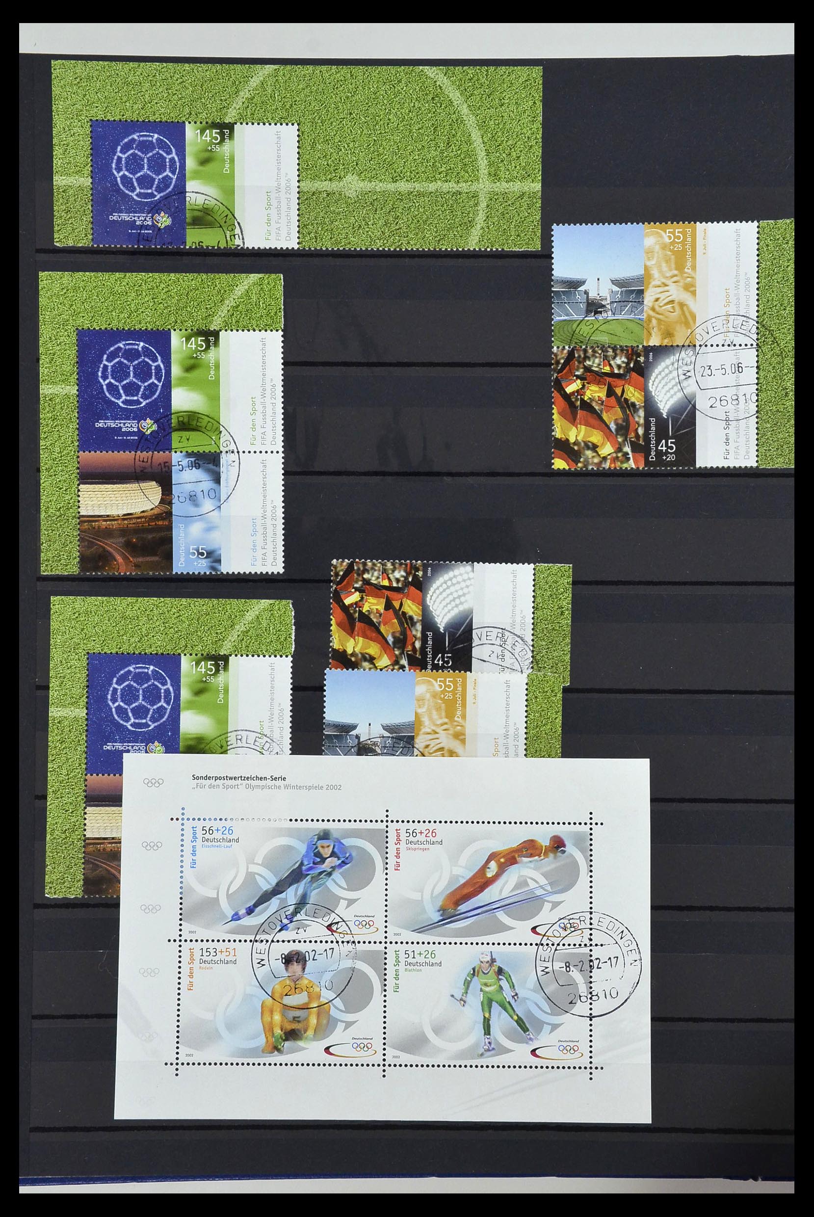 34003 024 - Postzegelverzameling 34003 Bundespost combinaties 1950-2020.