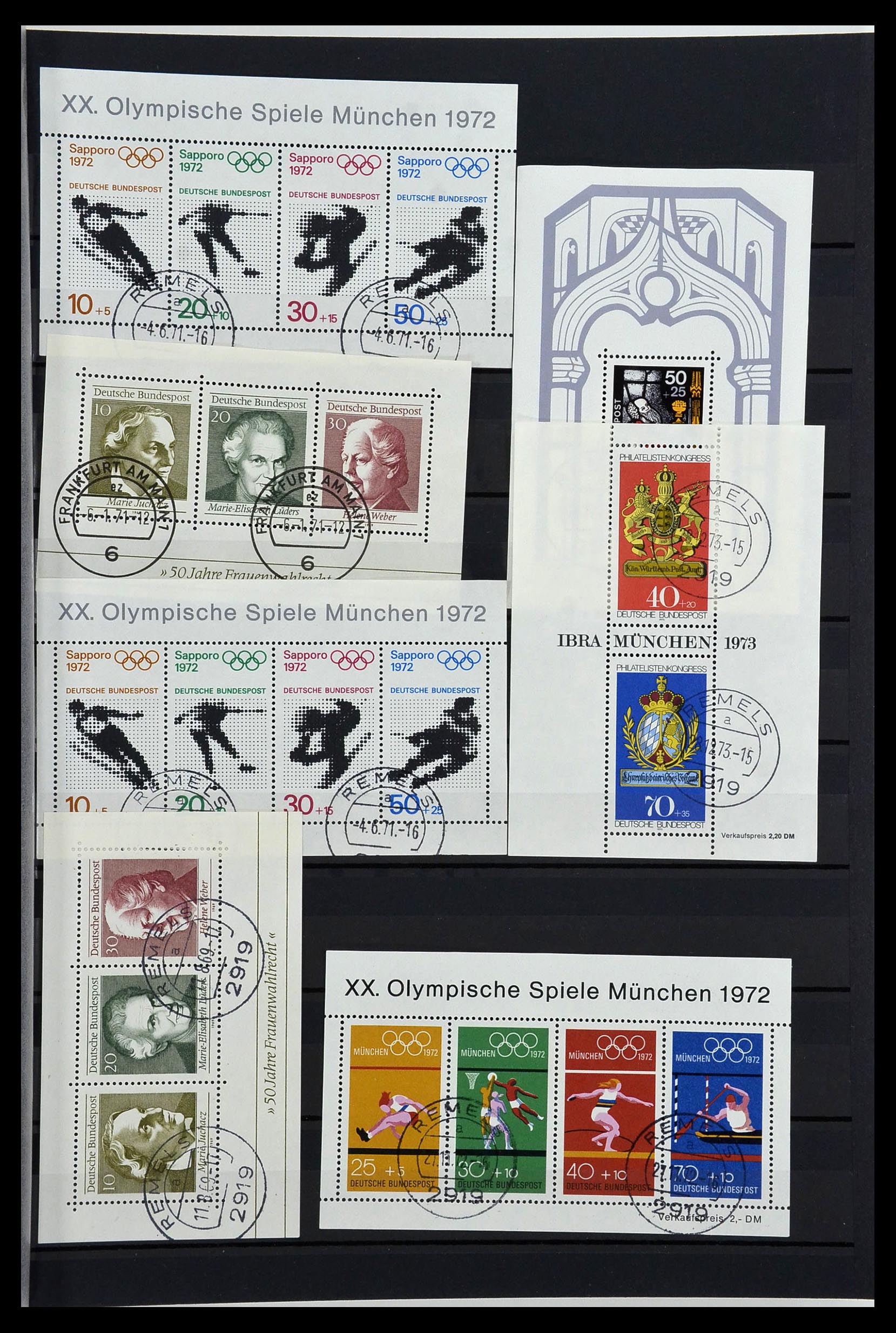 34003 027 - Stamp collection 34003 Bundespost combinations 1950-2020.