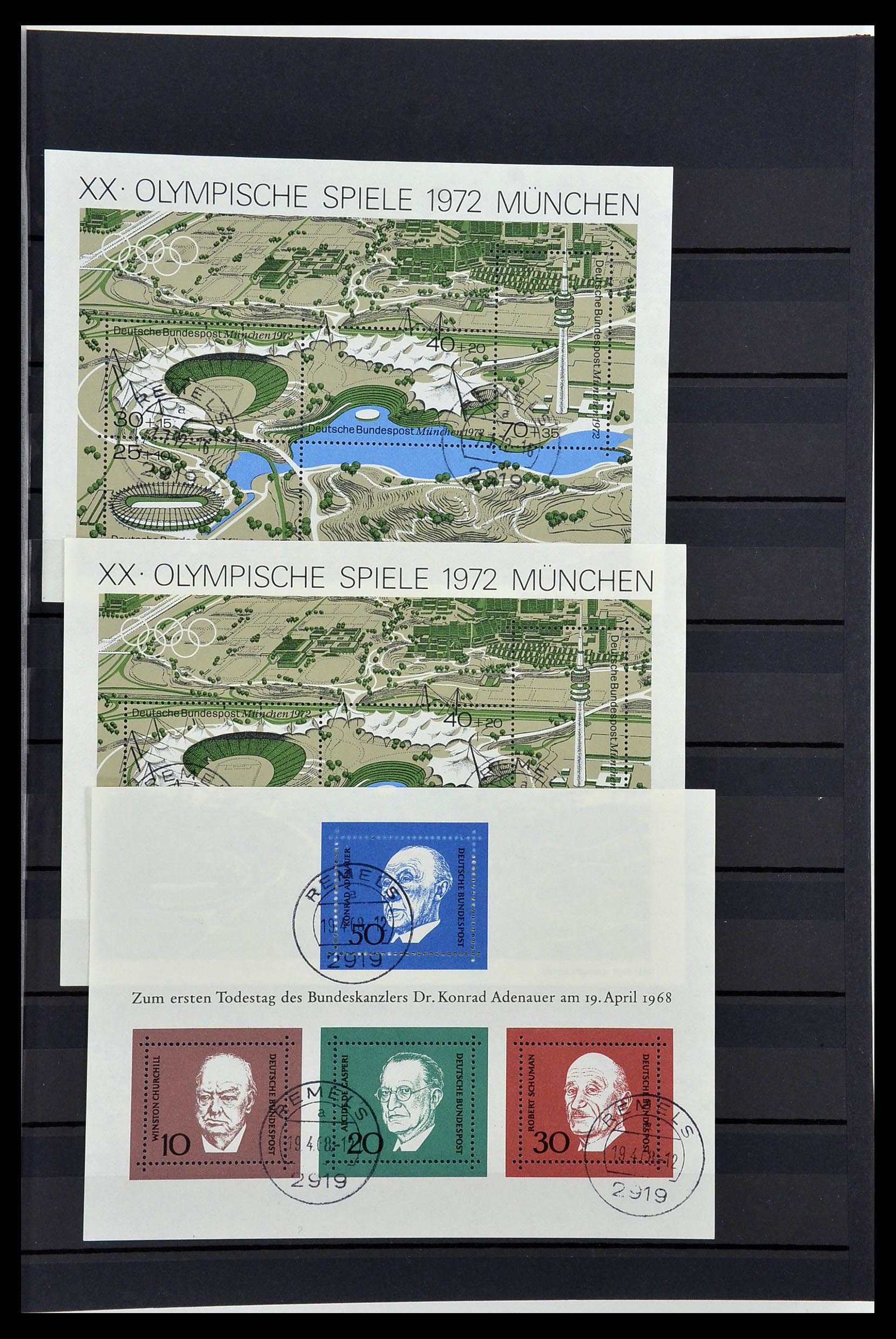 34003 028 - Postzegelverzameling 34003 Bundespost combinaties 1950-2020.