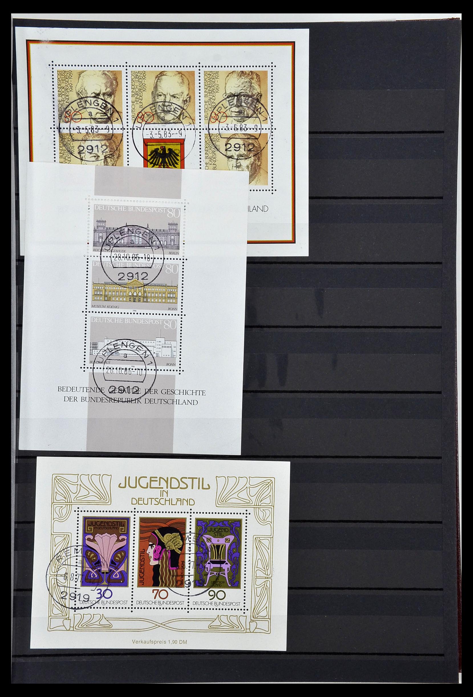 34003 031 - Postzegelverzameling 34003 Bundespost combinaties 1950-2020.