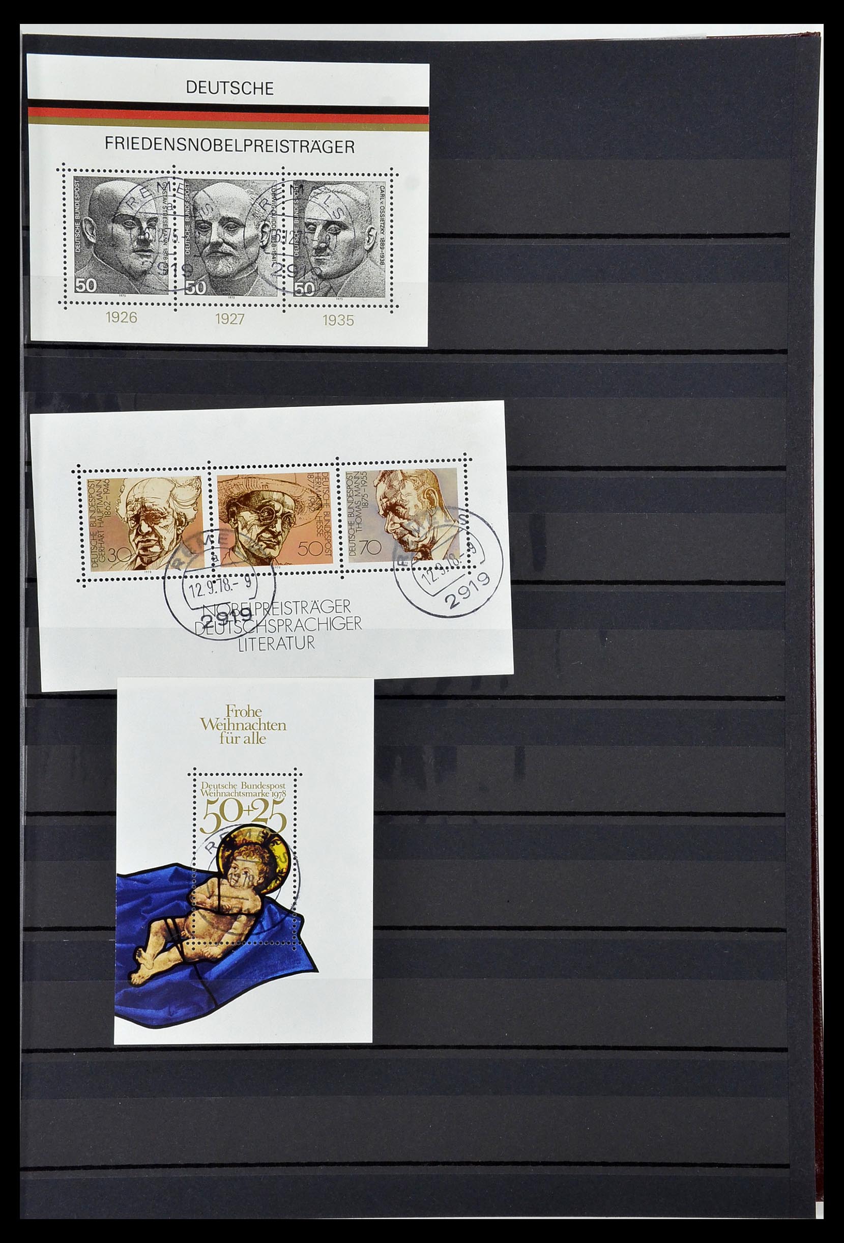 34003 032 - Postzegelverzameling 34003 Bundespost combinaties 1950-2020.