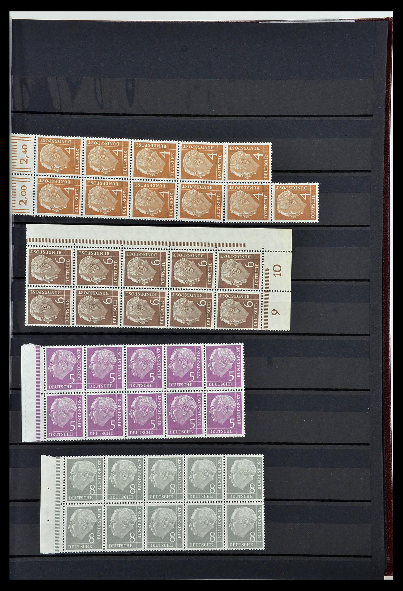 34003 040 - Stamp collection 34003 Bundespost combinations 1950-2020.