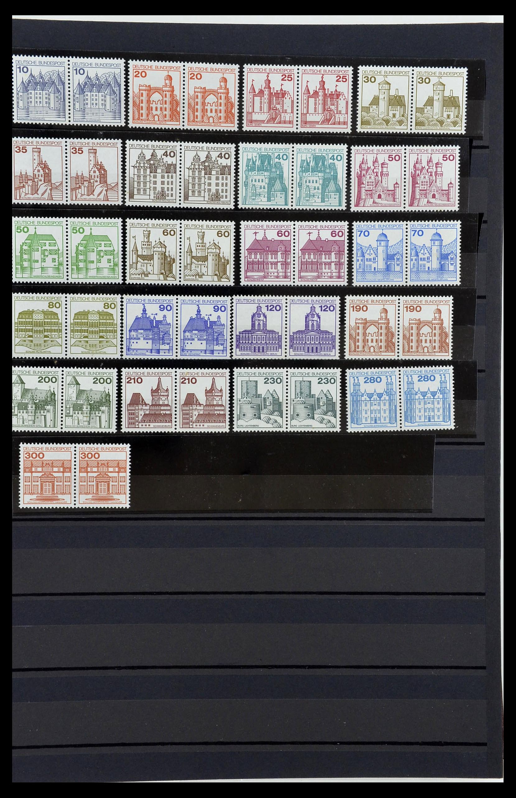 34003 041 - Postzegelverzameling 34003 Bundespost combinaties 1950-2020.