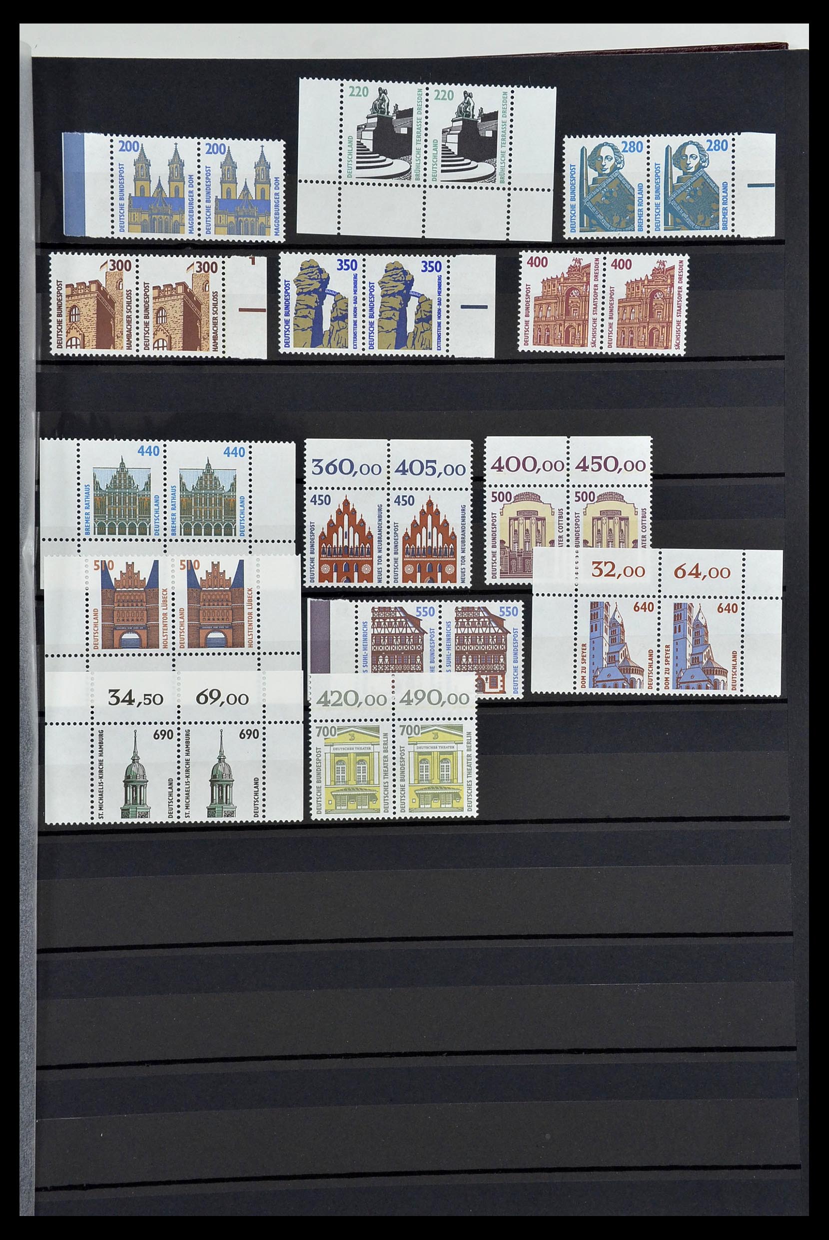 34003 044 - Stamp collection 34003 Bundespost combinations 1950-2020.