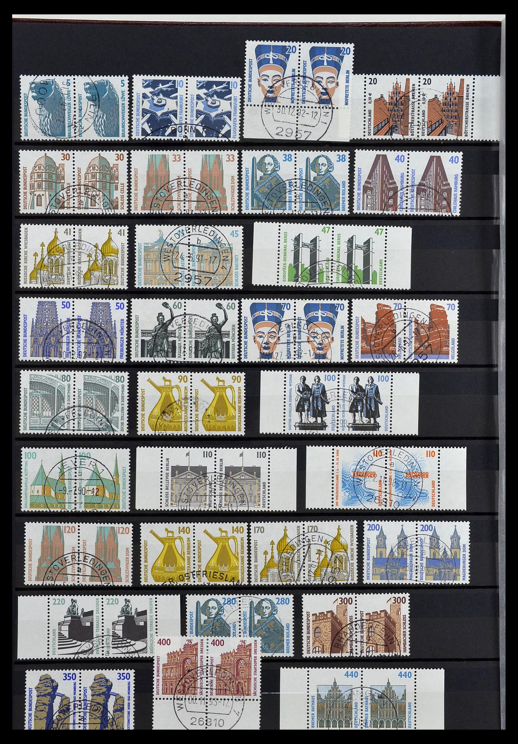 34003 047 - Stamp collection 34003 Bundespost combinations 1950-2020.