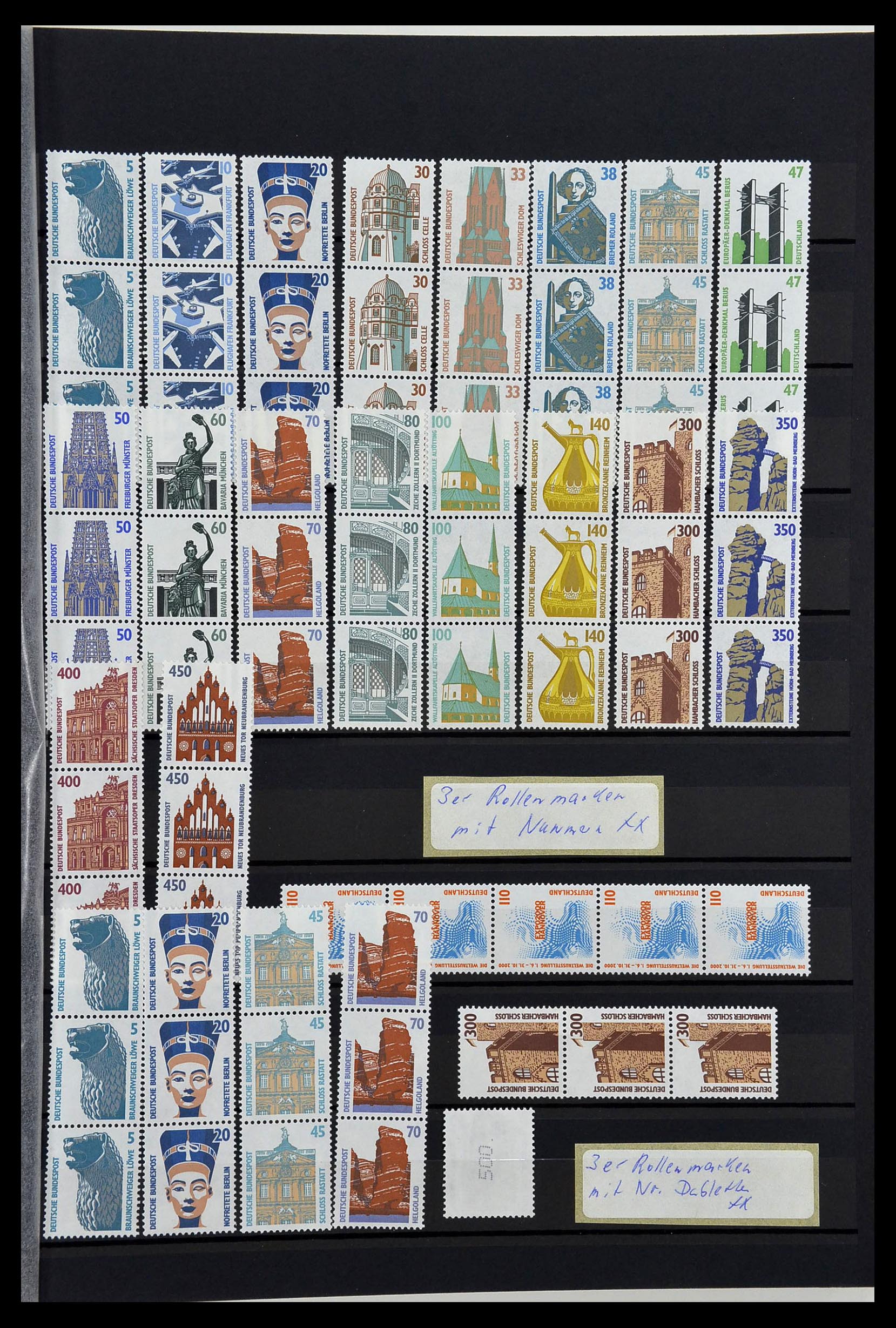 34003 050 - Stamp collection 34003 Bundespost combinations 1950-2020.