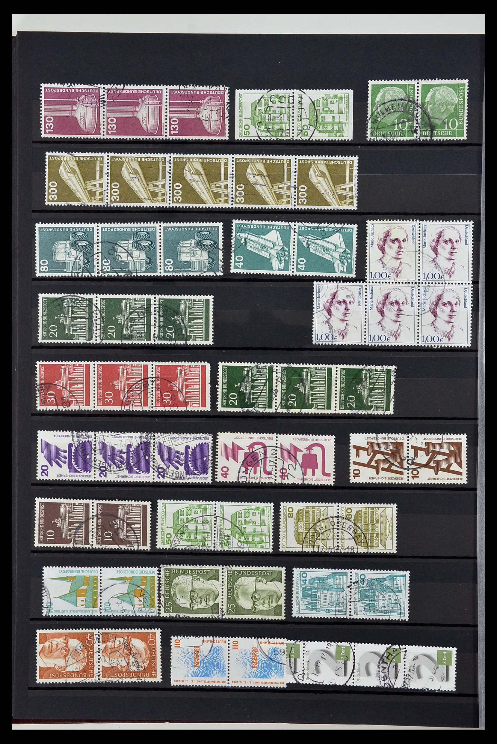 34003 062 - Stamp collection 34003 Bundespost combinations 1950-2020.